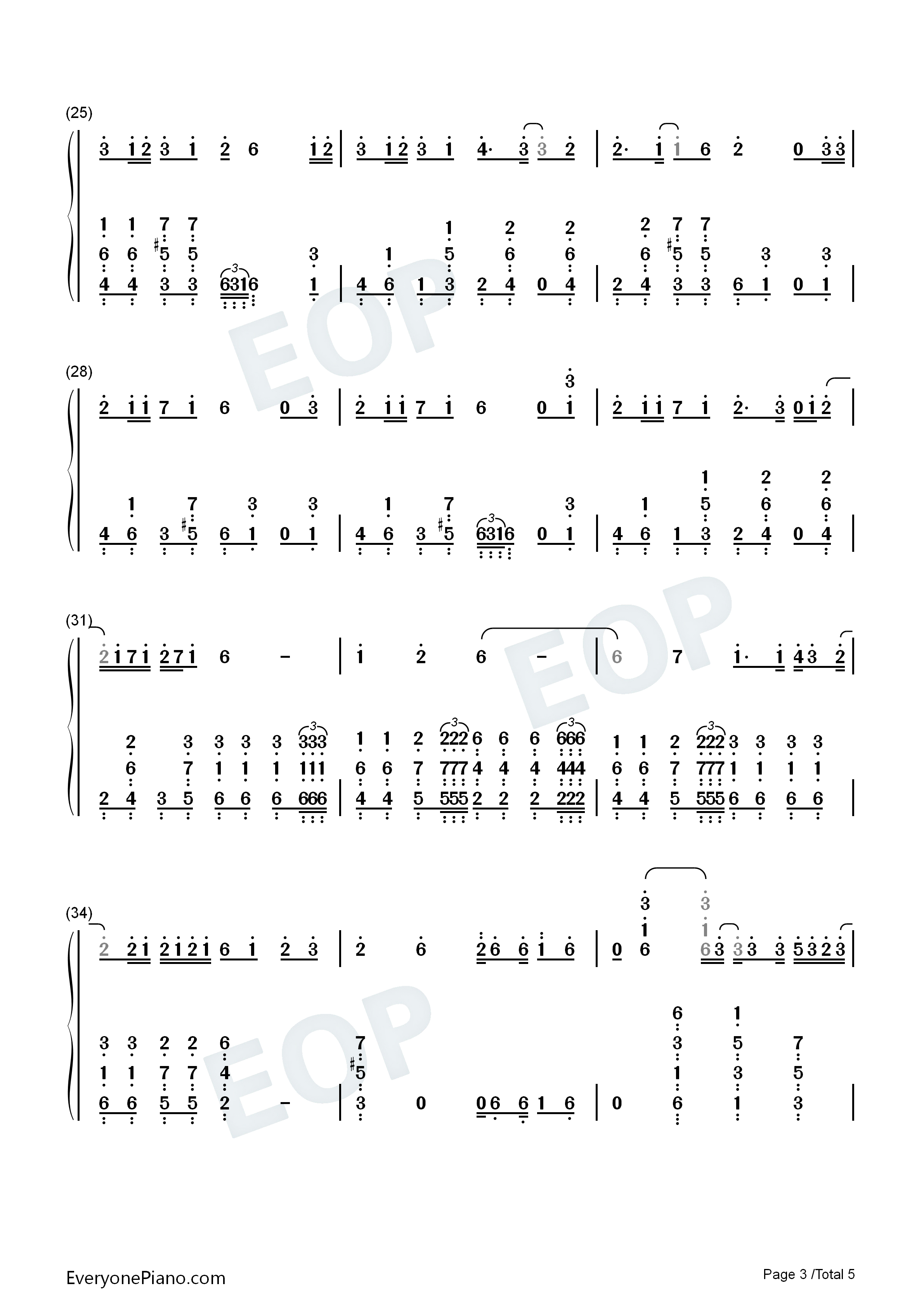 Love_Shot钢琴简谱_EXO演唱