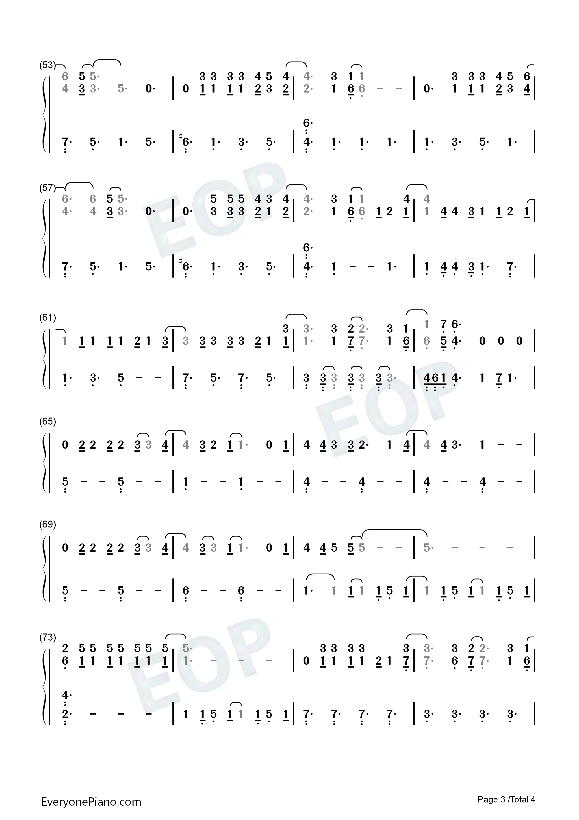 I_Think_I_Kinda_You_Know钢琴简谱_Olivia_Rodrigo演唱