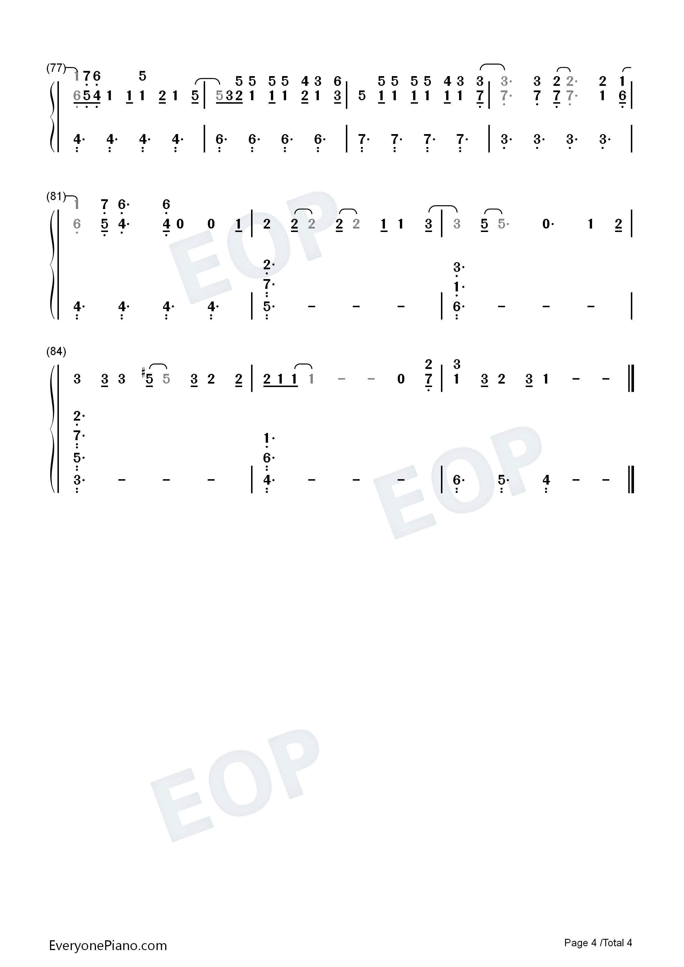 I_Think_I_Kinda_You_Know钢琴简谱_Olivia_Rodrigo演唱