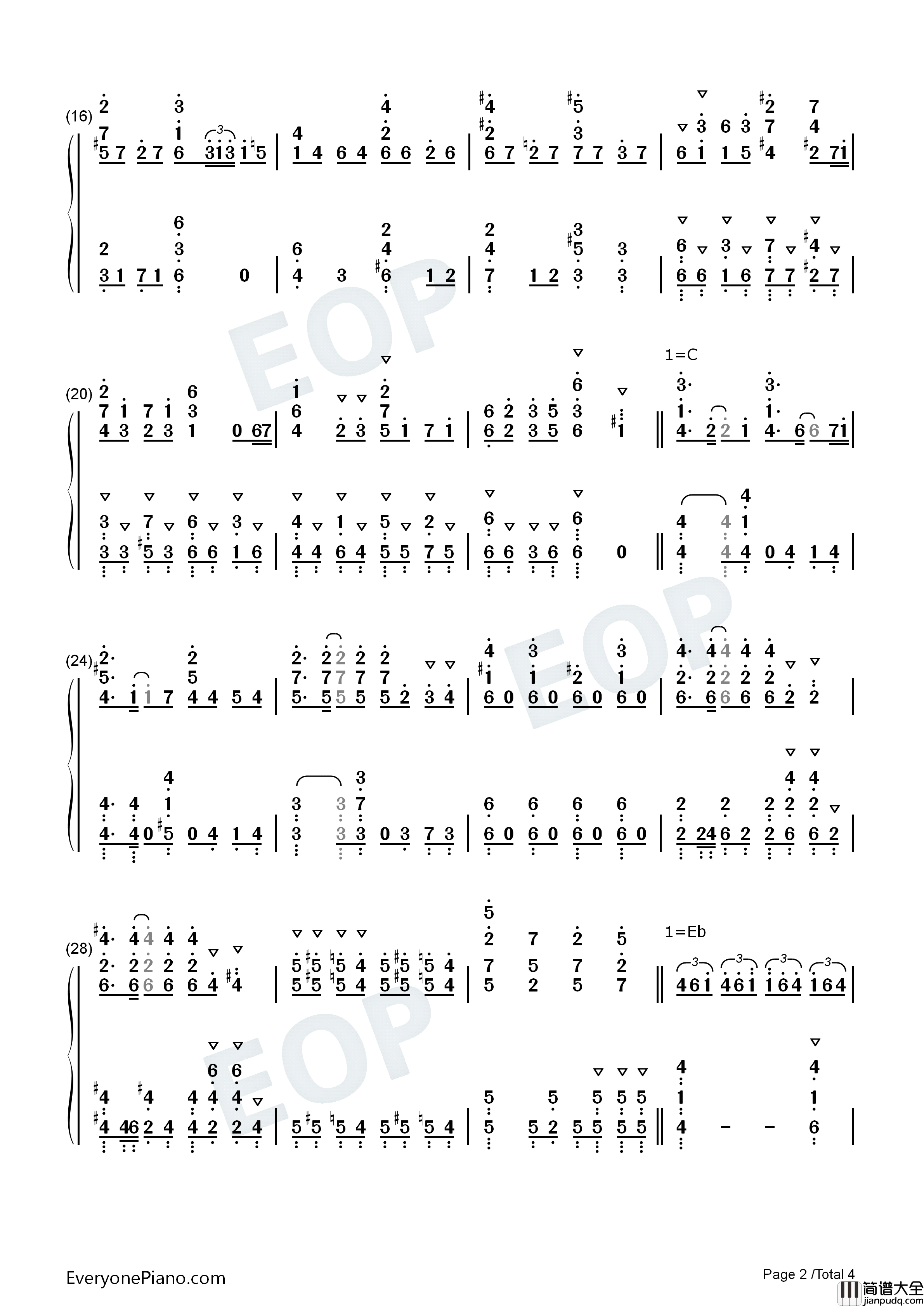 快眠_安眠_スヤリスト生活钢琴简谱_水濑祈演唱