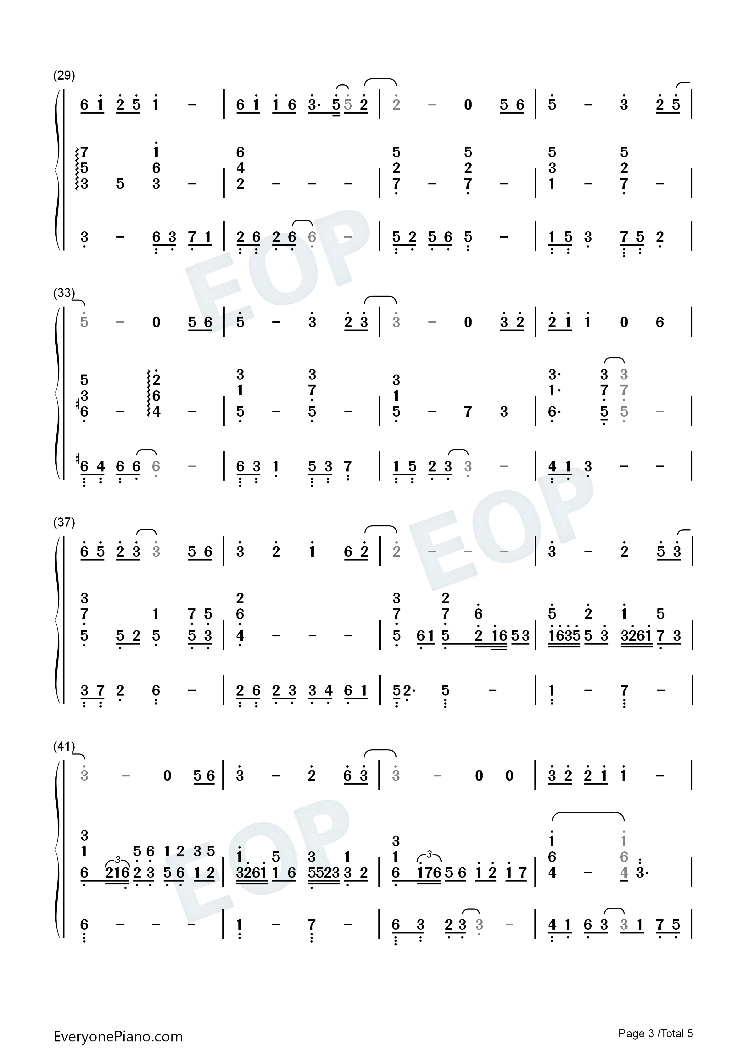 云水谣钢琴简谱_伦桑演唱