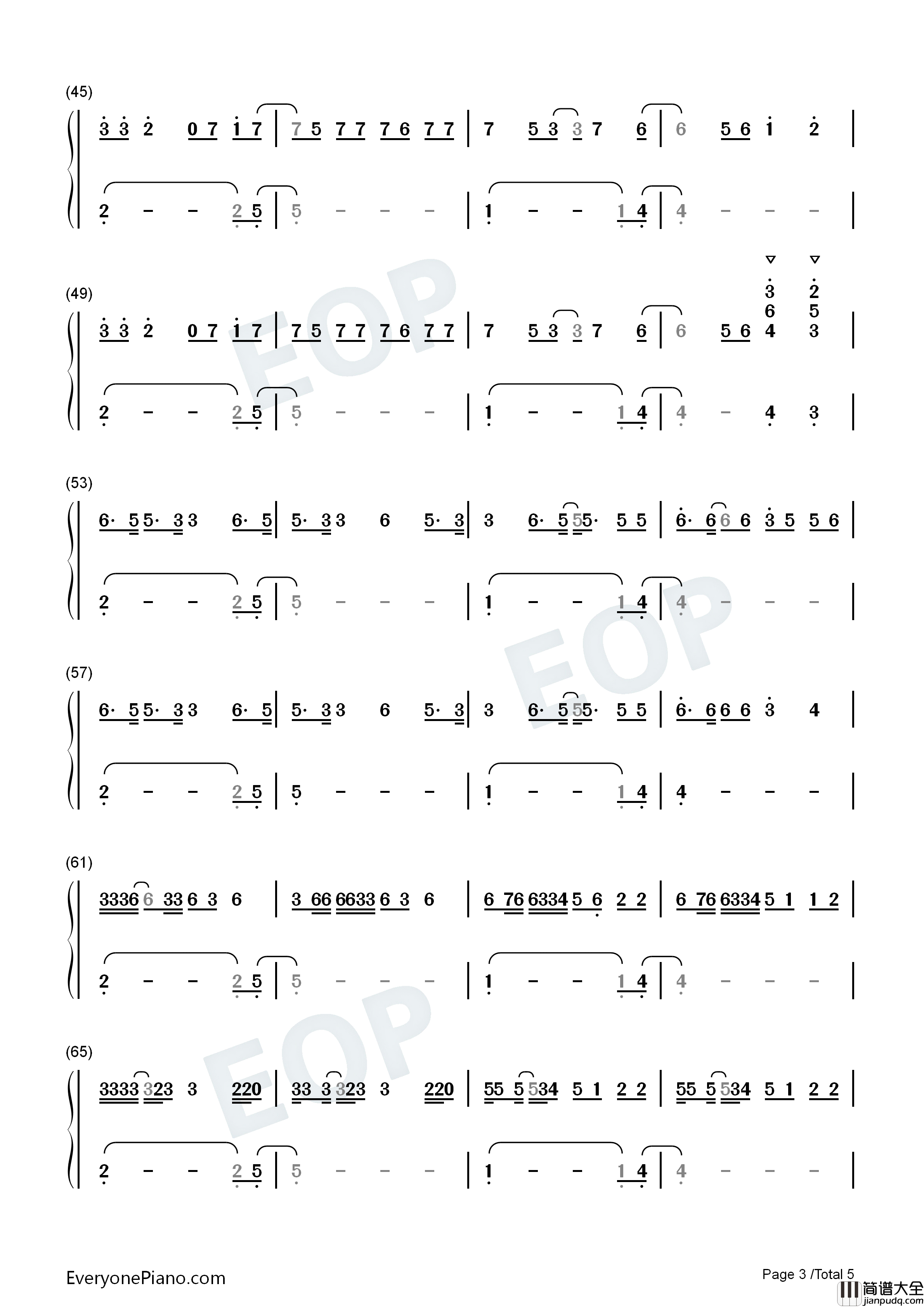 Kiss_Me_More钢琴简谱_Doja_Cat_SZA演唱