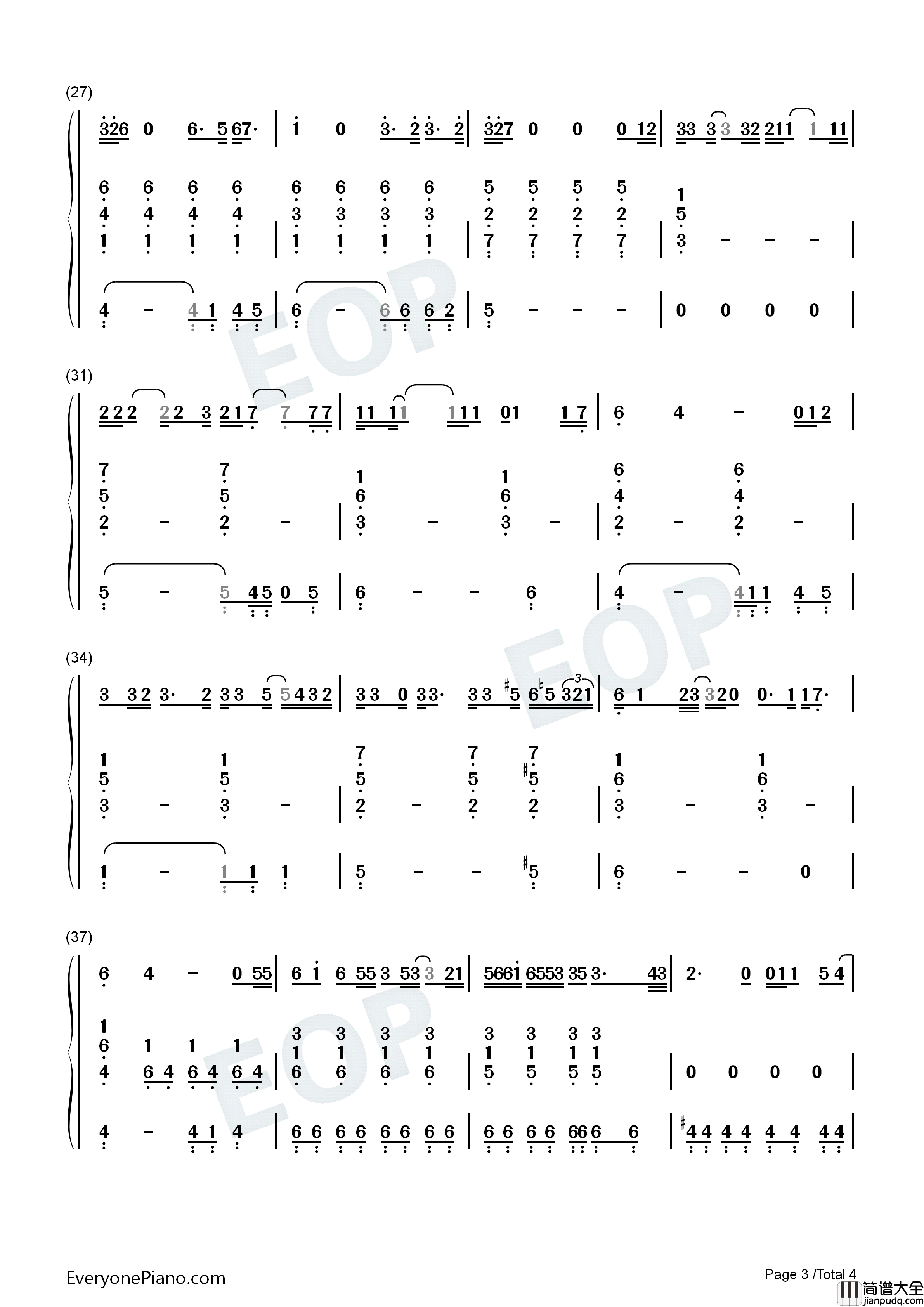 Older钢琴简谱_Ben_Platt演唱