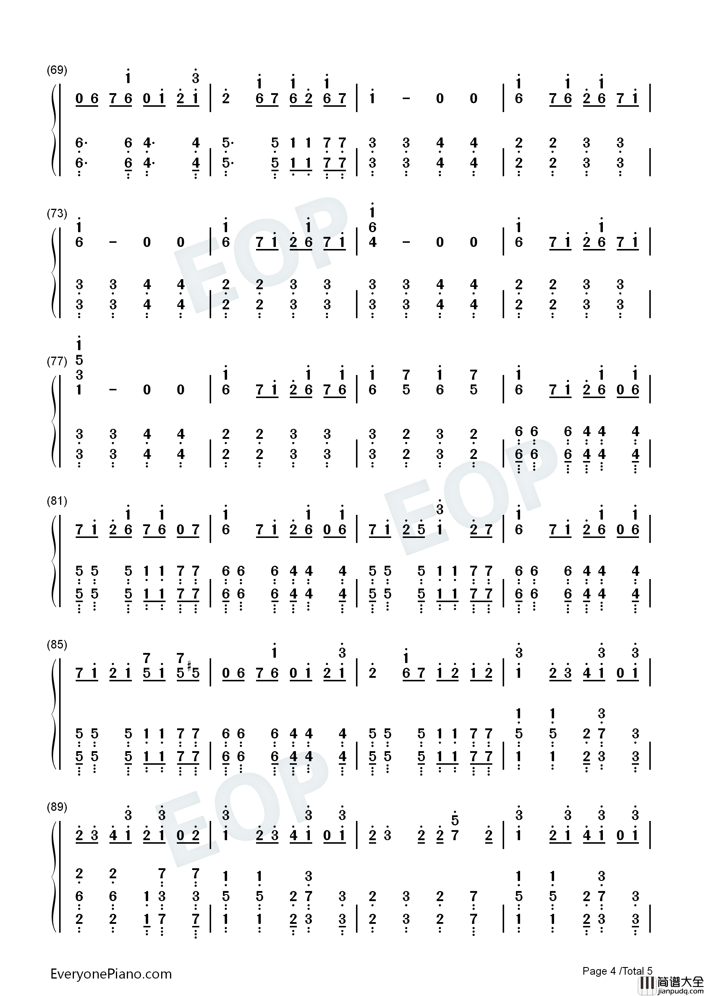 双向幸福钢琴简谱_言和_洛天依演唱