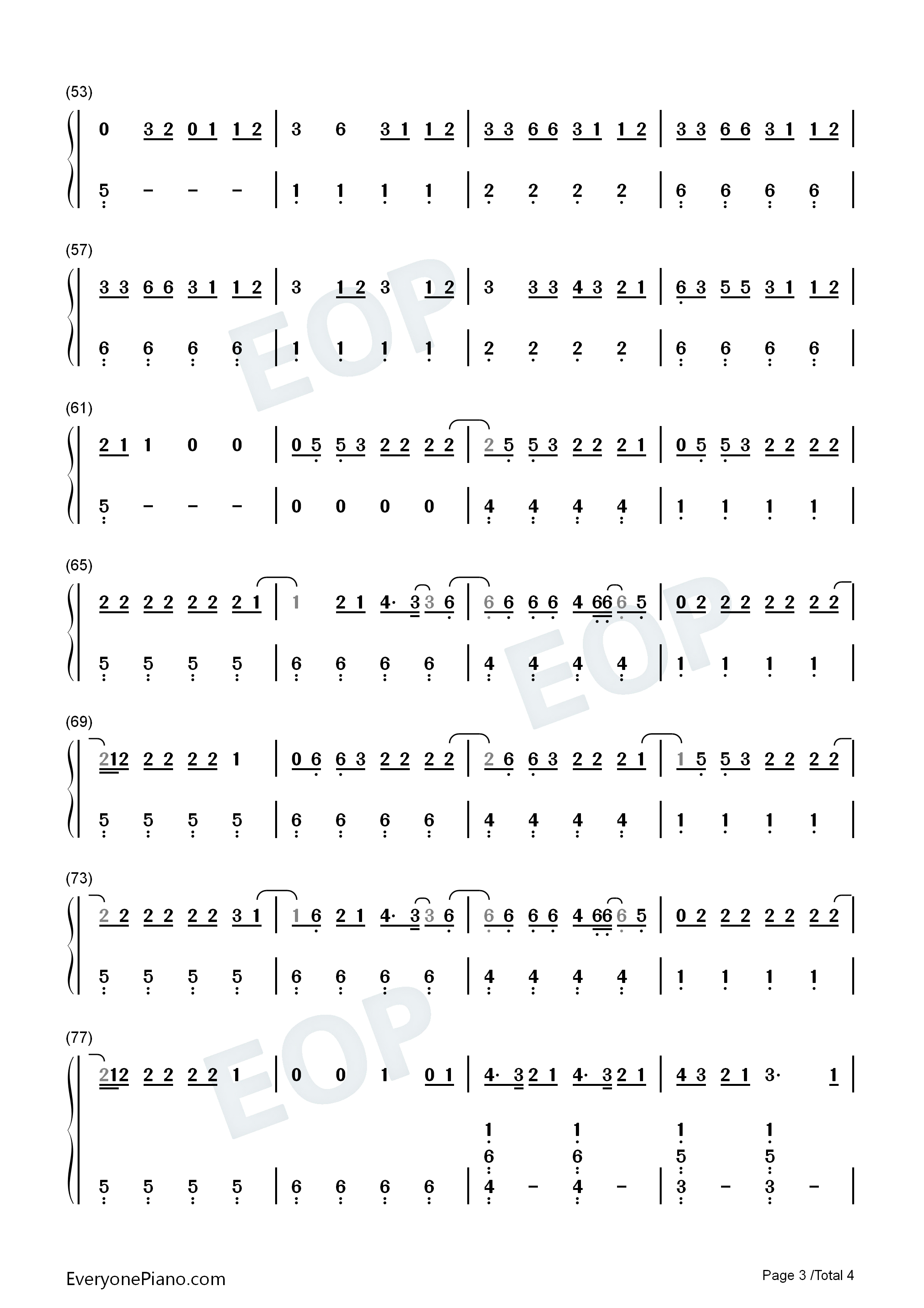 All_Your_Exes钢琴简谱_Julia_Michaels演唱