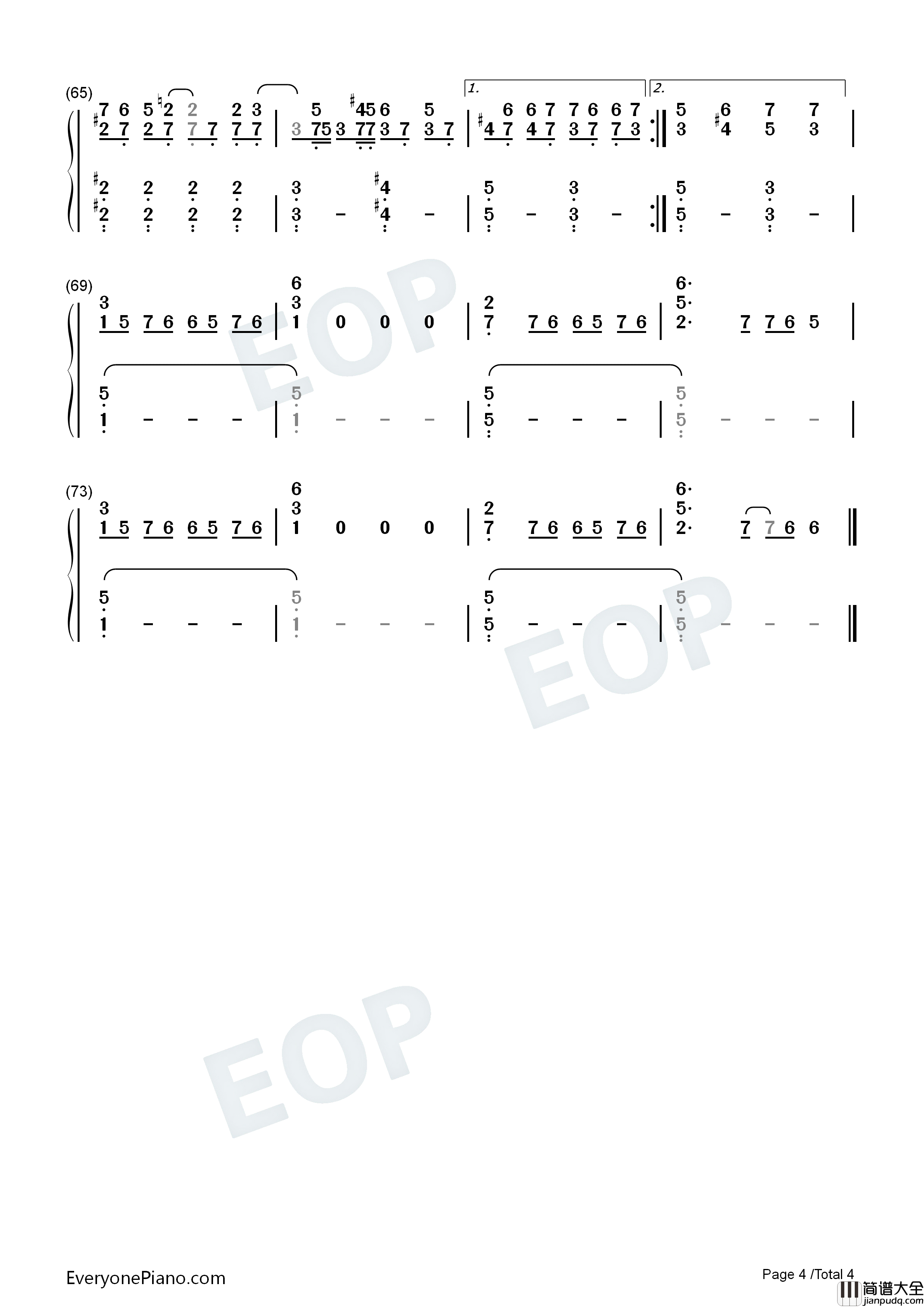 Turn_On_The_Lights钢琴简谱_Jamie_Cullum演唱