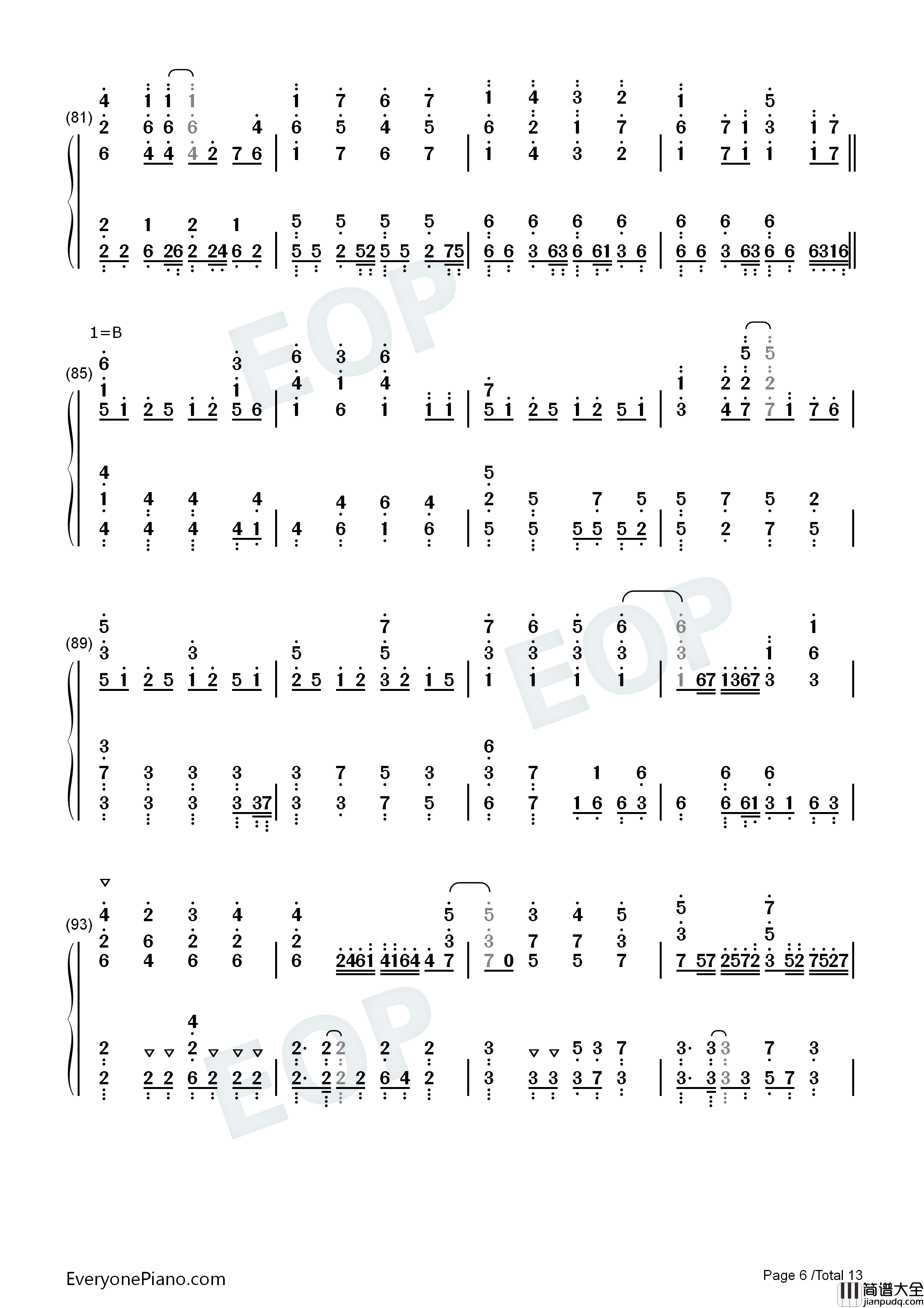 Free_Turn钢琴简谱_TrySail演唱