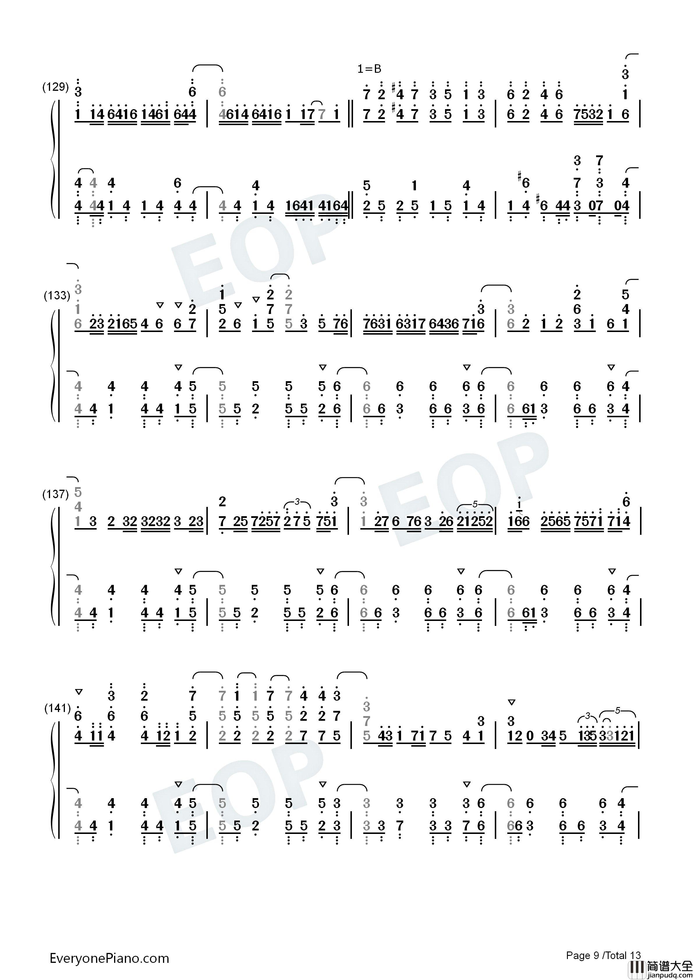 Free_Turn钢琴简谱_TrySail演唱