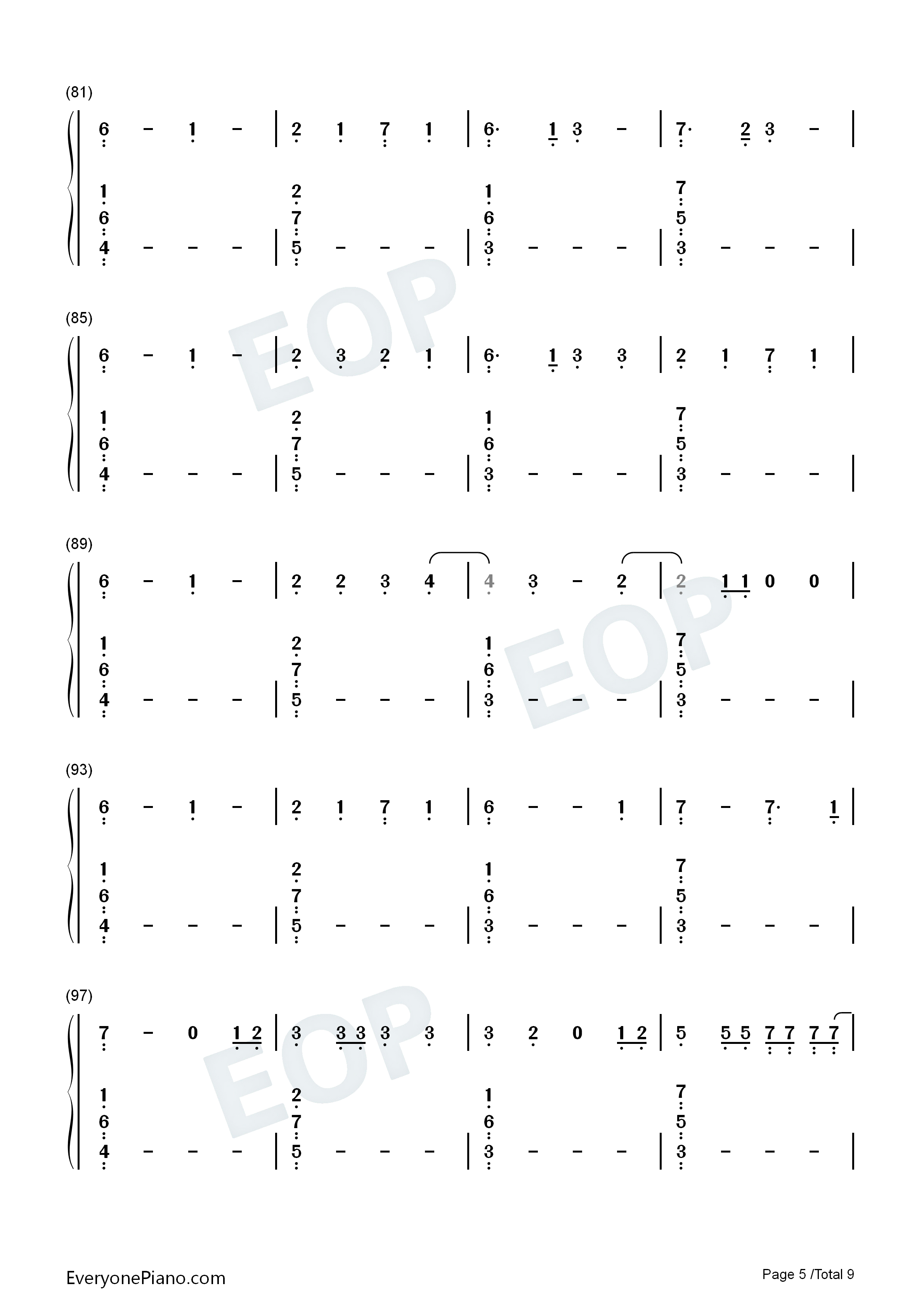 Otra_Noche_Sin_Ti钢琴简谱_J_Balvin_Khalid演唱