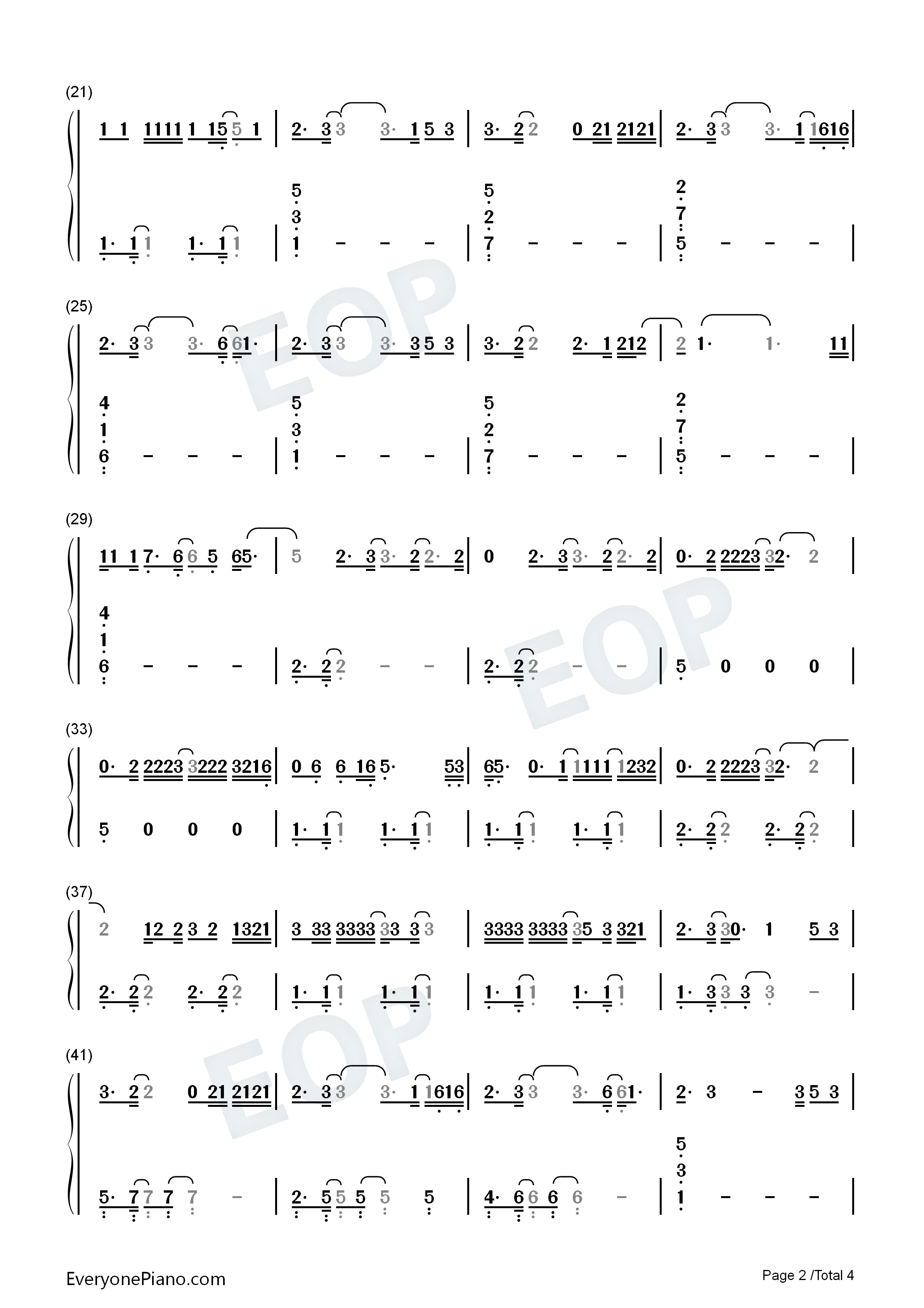 Higher_Power钢琴简谱_Coldplay演唱