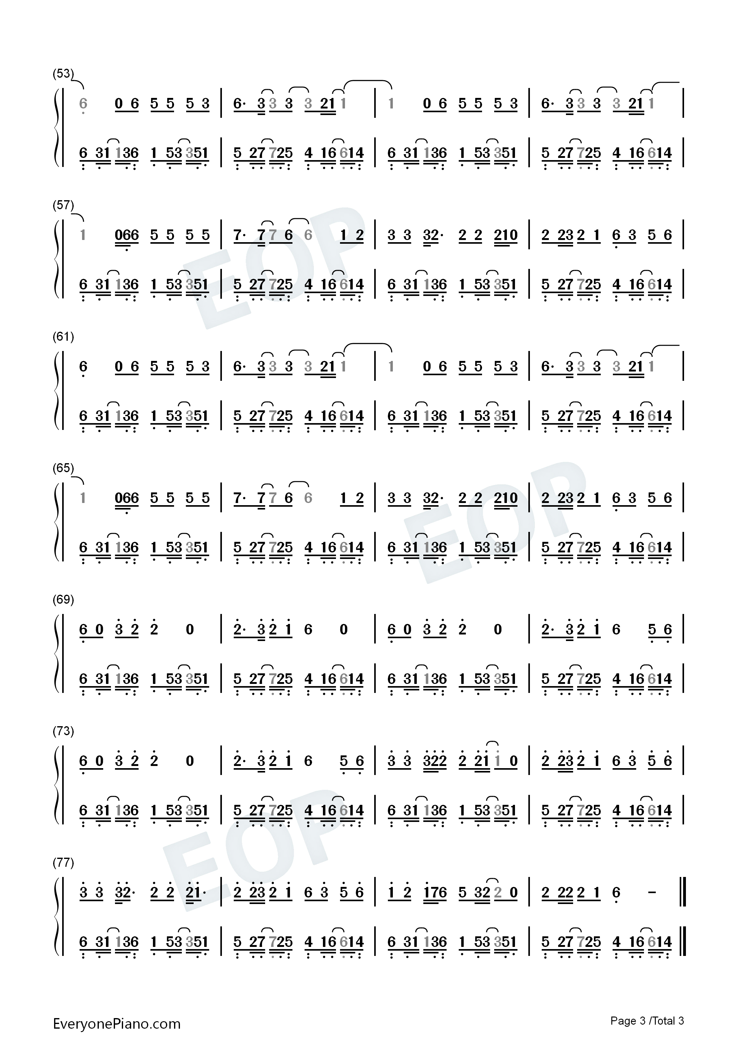 Run–OneRepublic钢琴简谱_OneRepublic演唱