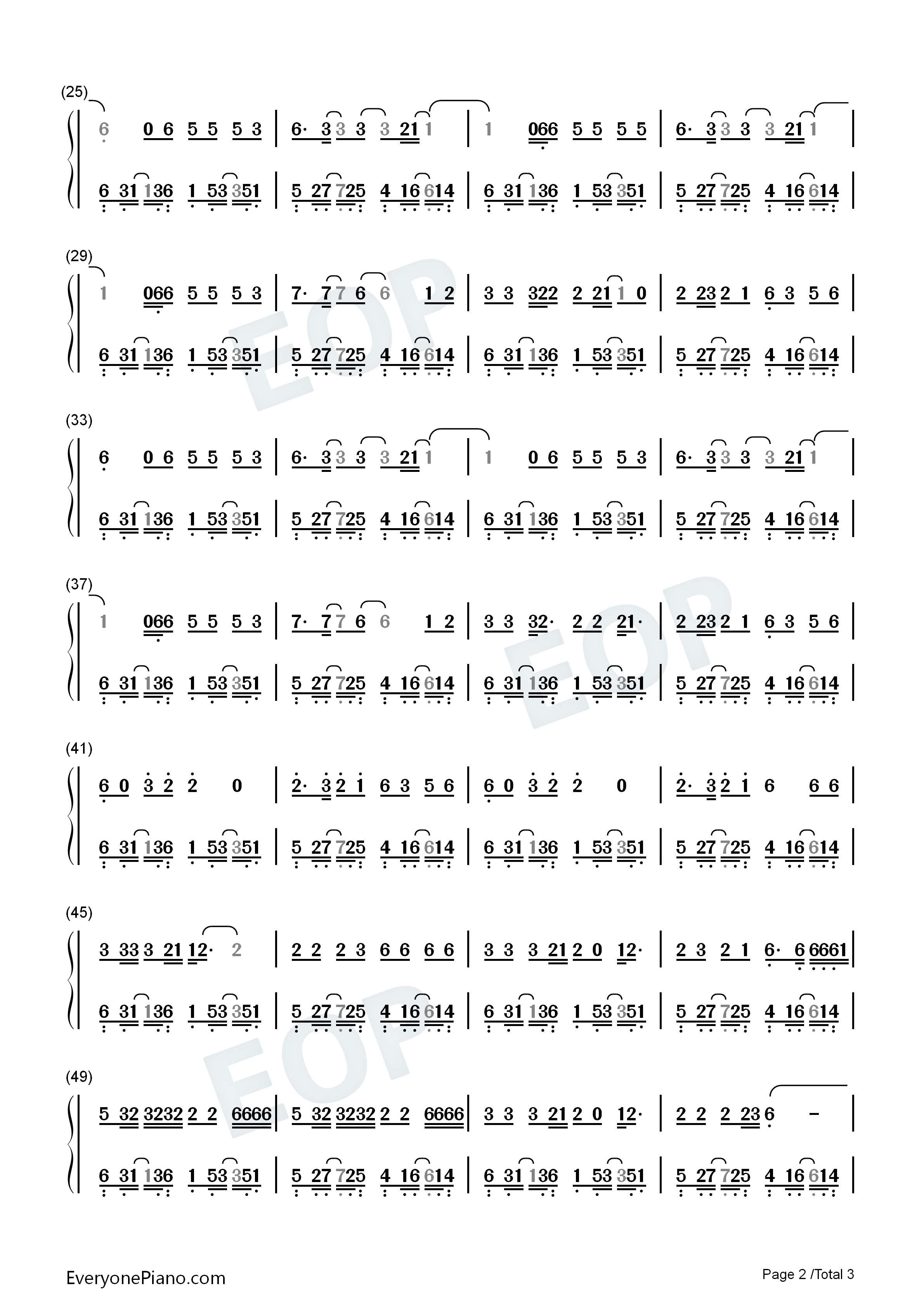 Run–OneRepublic钢琴简谱_OneRepublic演唱