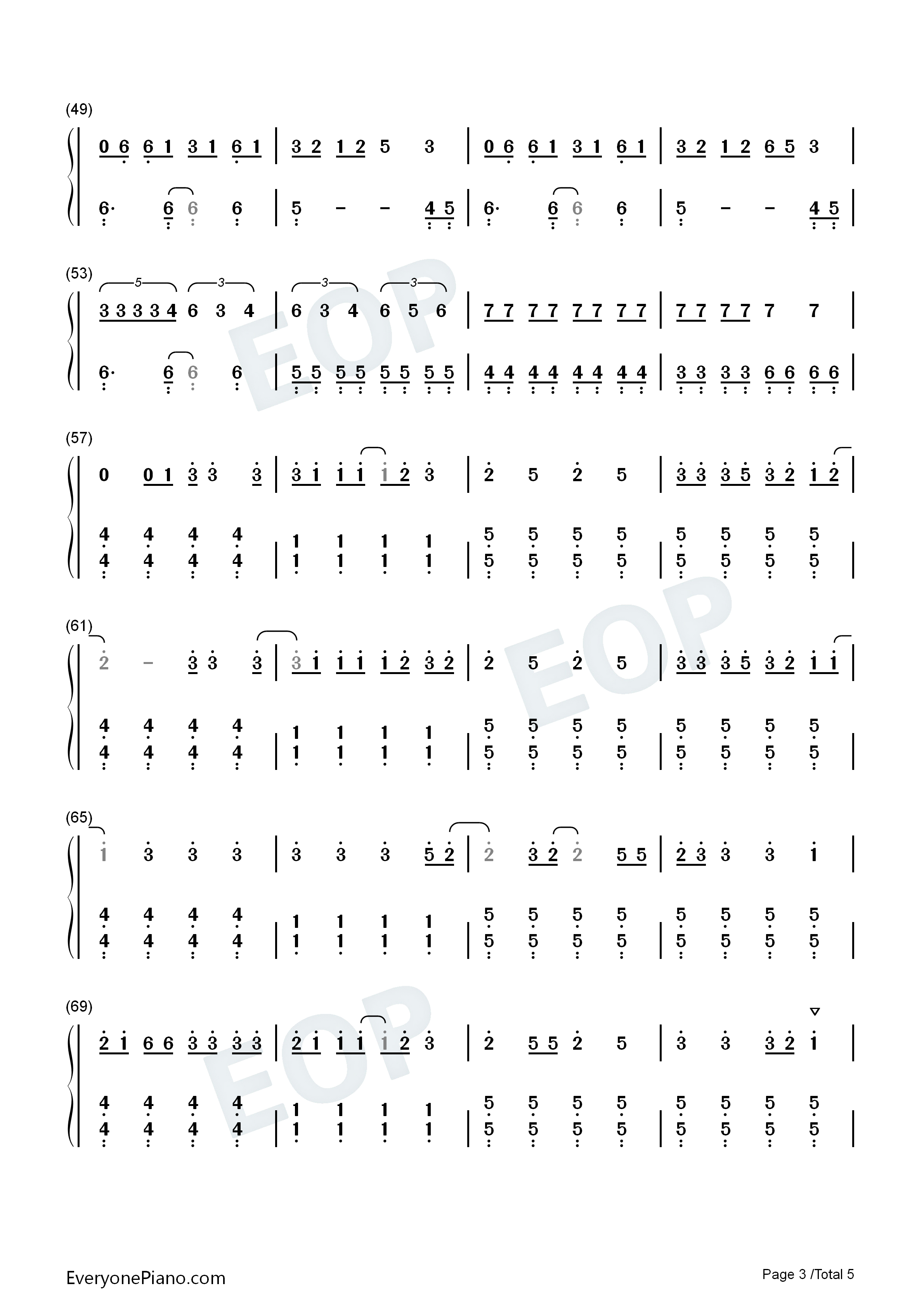 Good_4_U钢琴简谱_Olivia_Rodrigo演唱