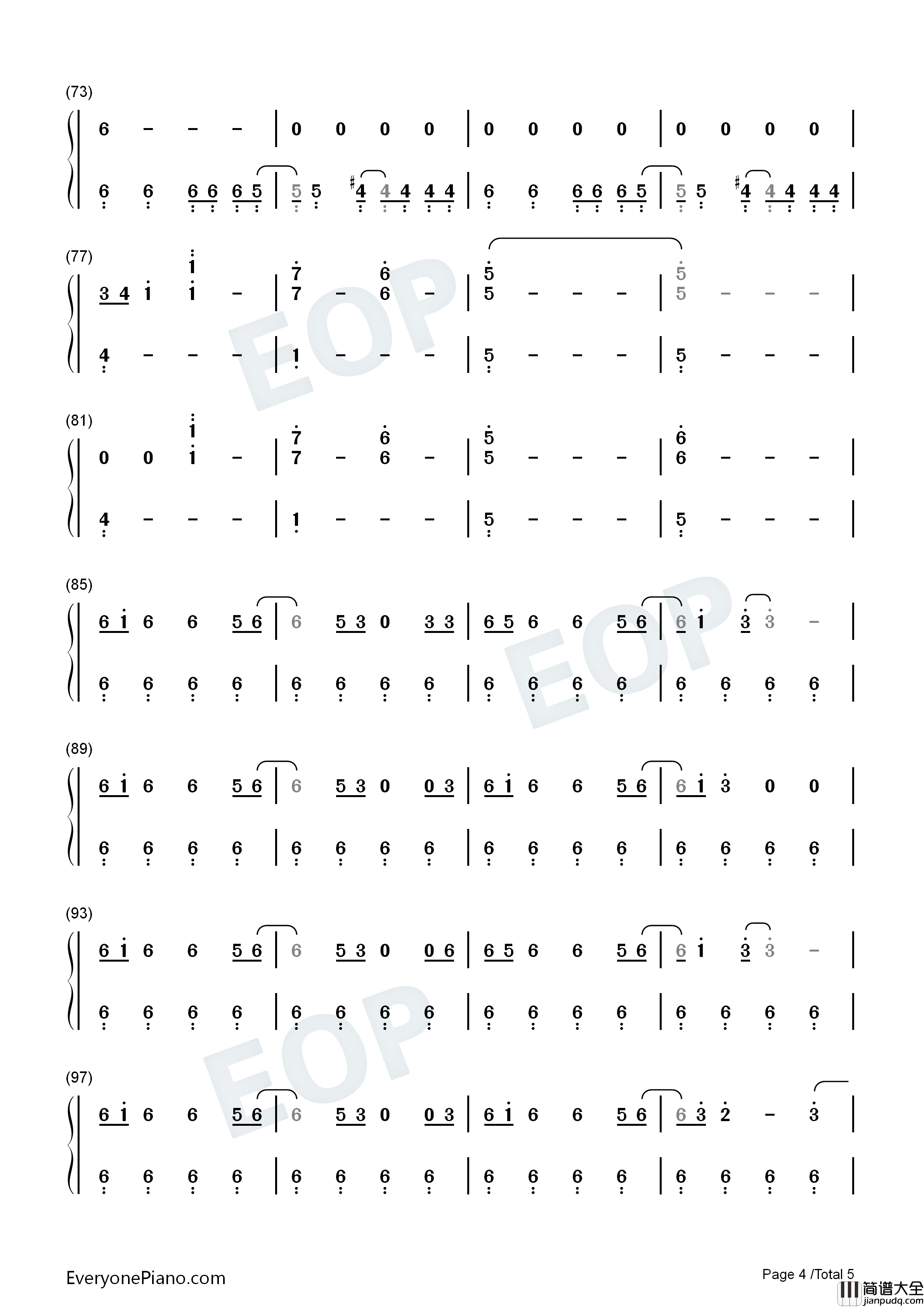 Good_4_U钢琴简谱_Olivia_Rodrigo演唱