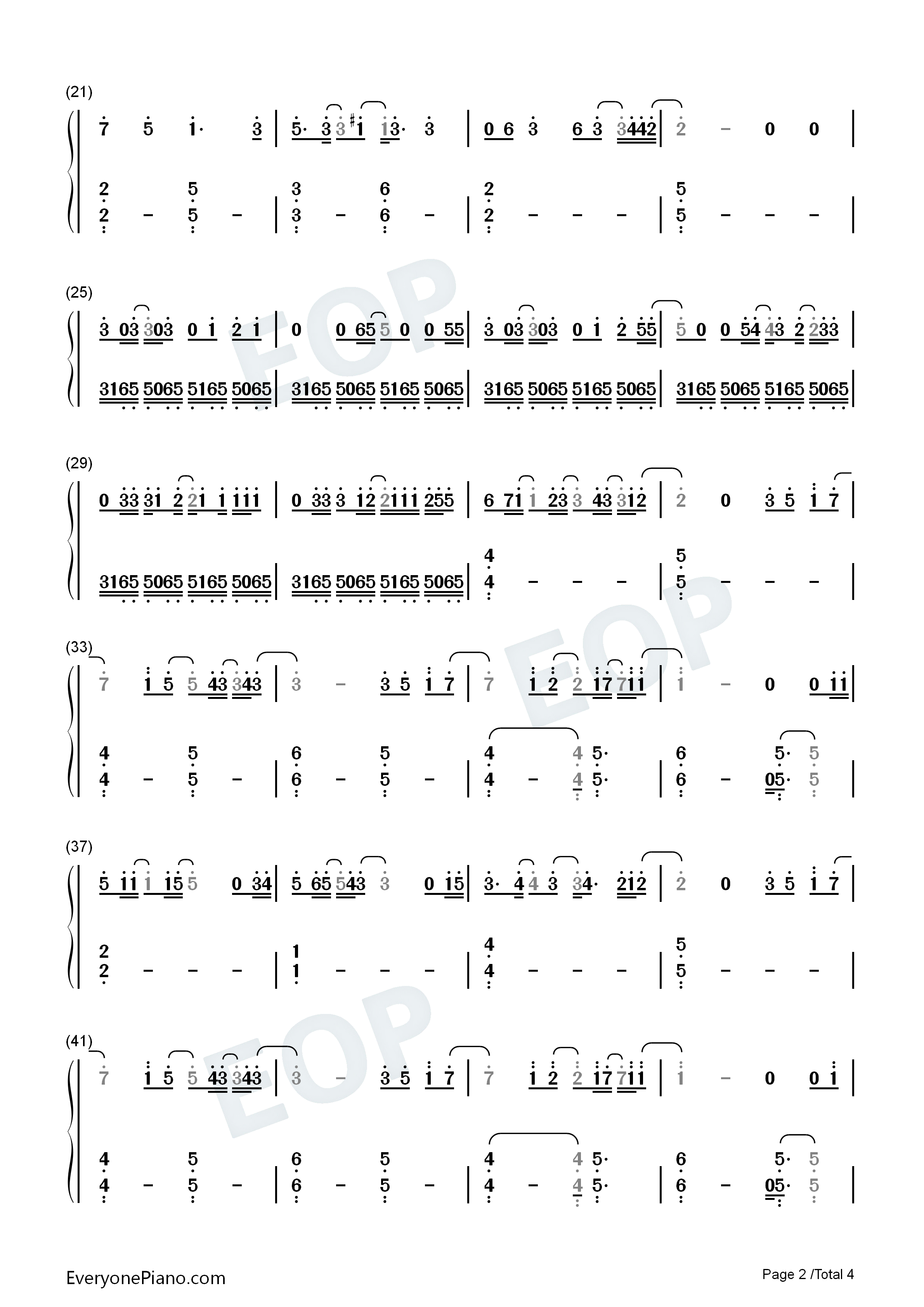 初恋钢琴简谱_未知演唱