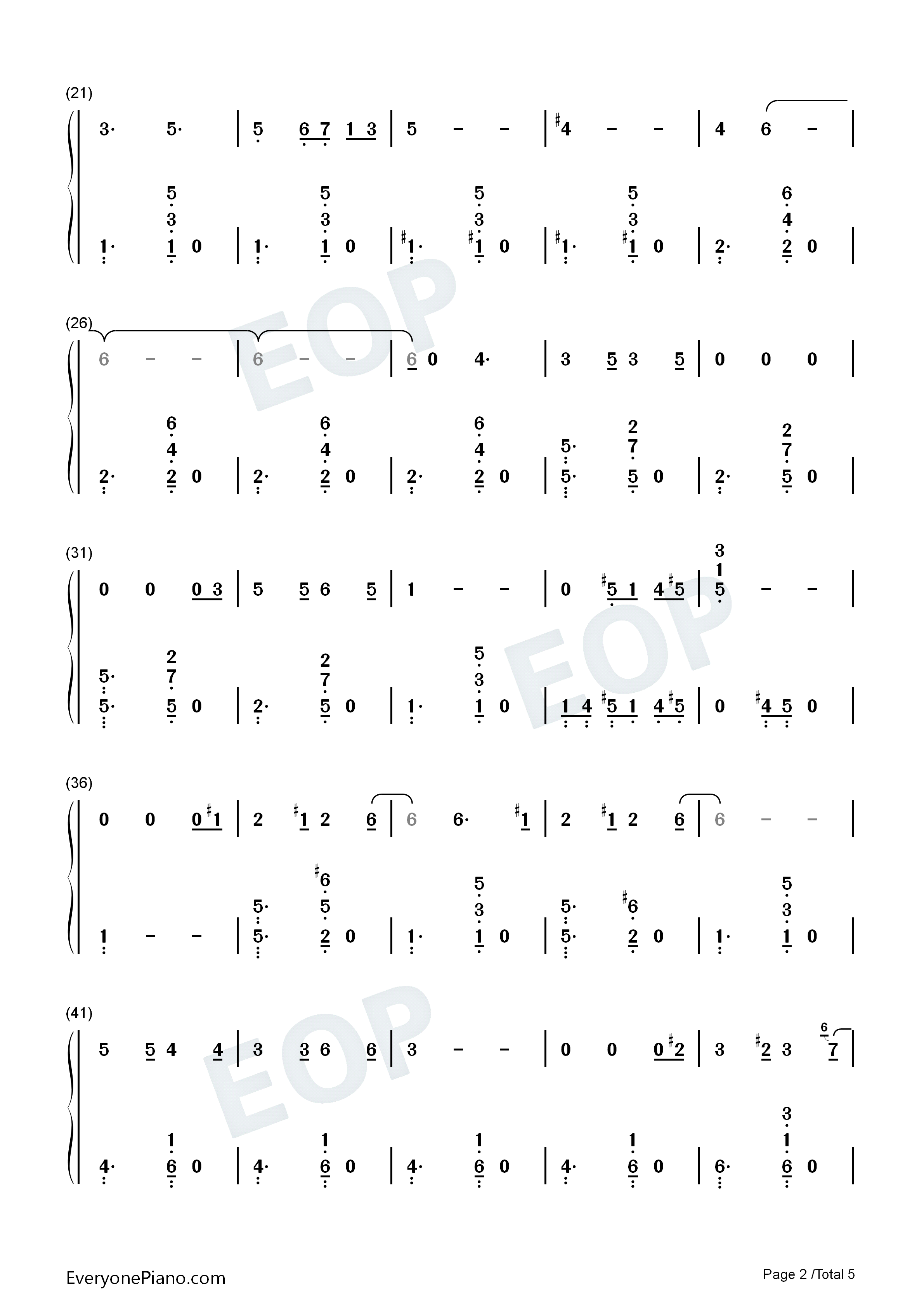 I_Dont_Want_To_Set_The_World_On_Fire钢琴简谱_The_Ink_Spots演唱