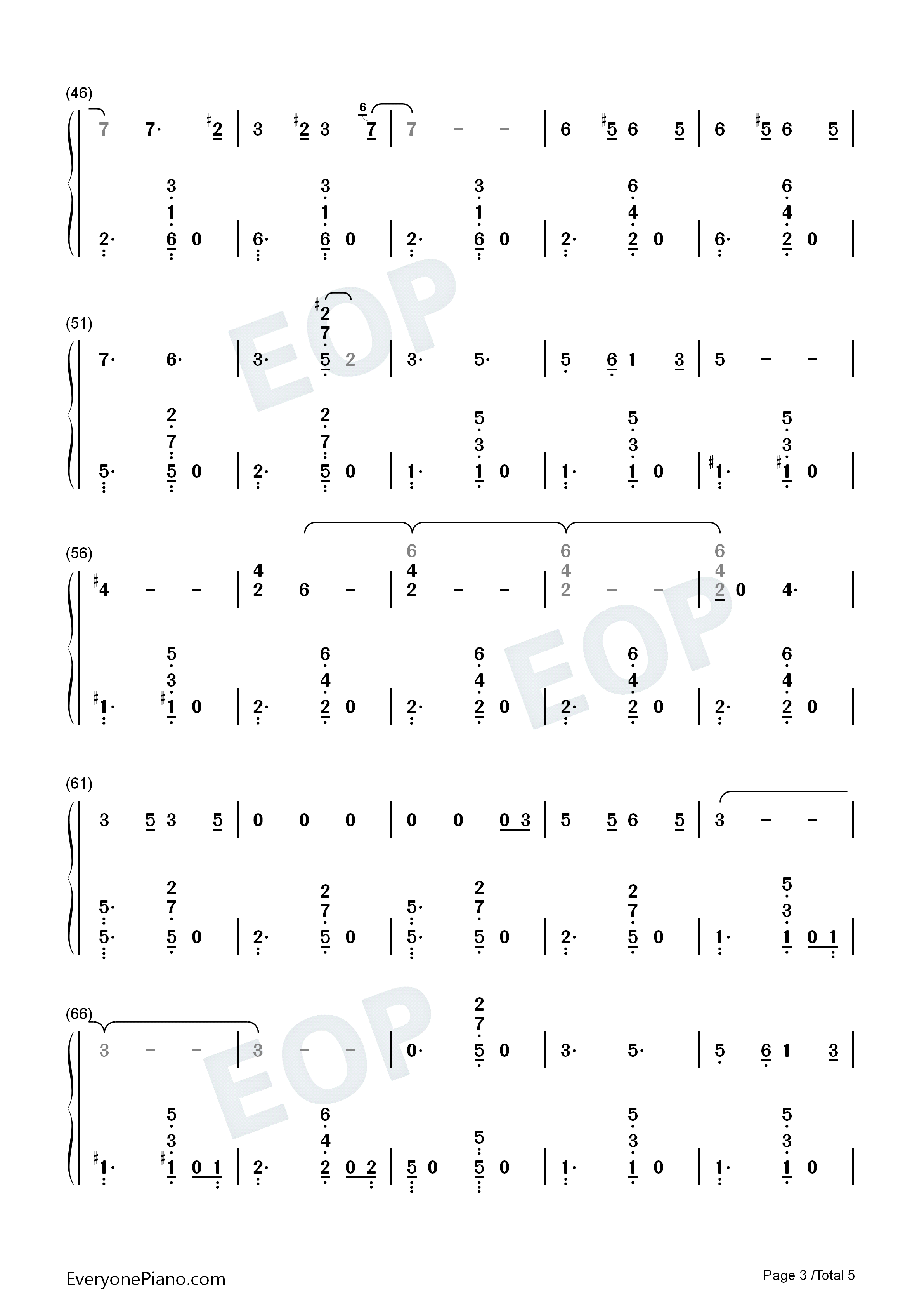 I_Dont_Want_To_Set_The_World_On_Fire钢琴简谱_The_Ink_Spots演唱