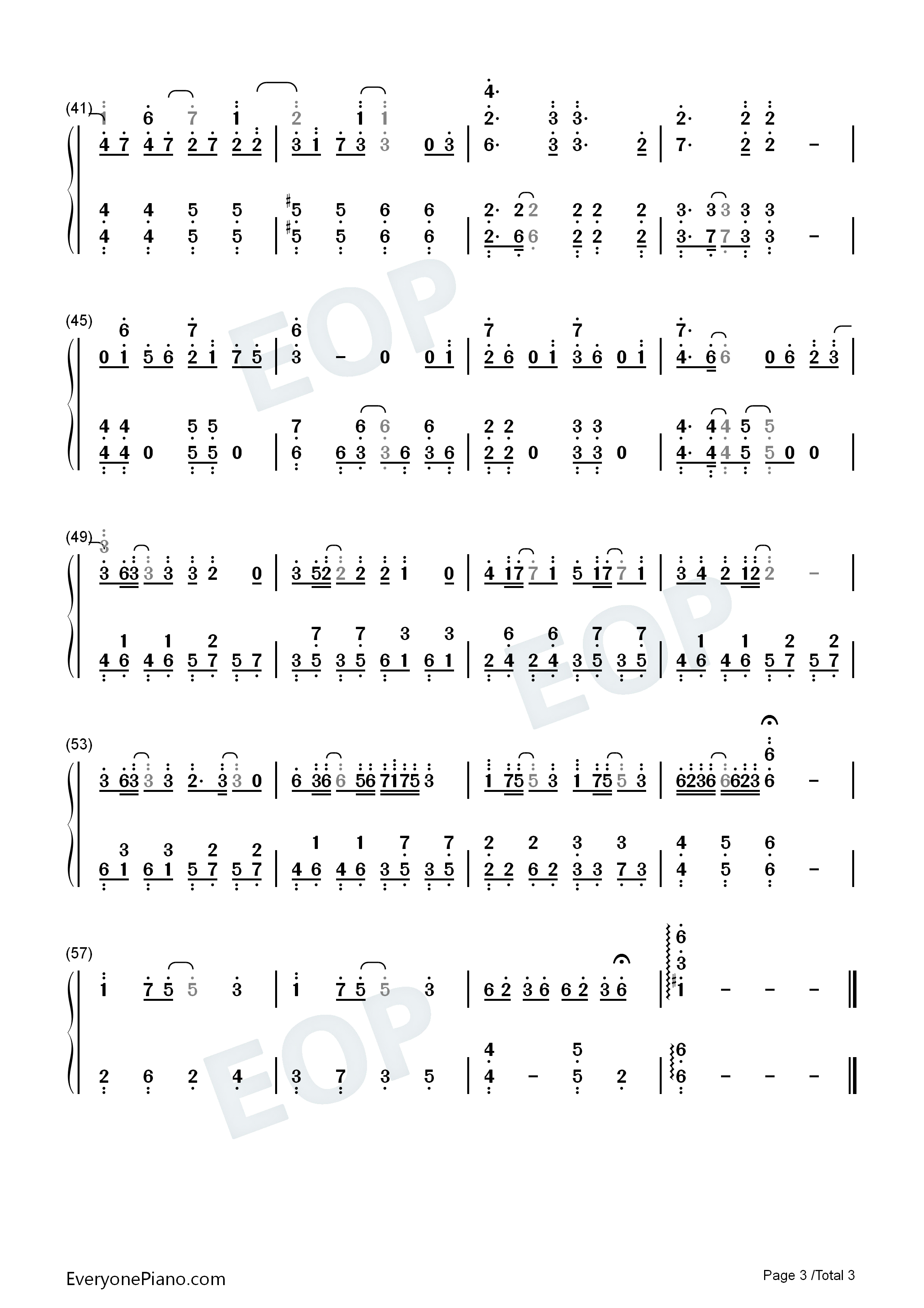 Edel_Lilie钢琴简谱_一柳队演唱