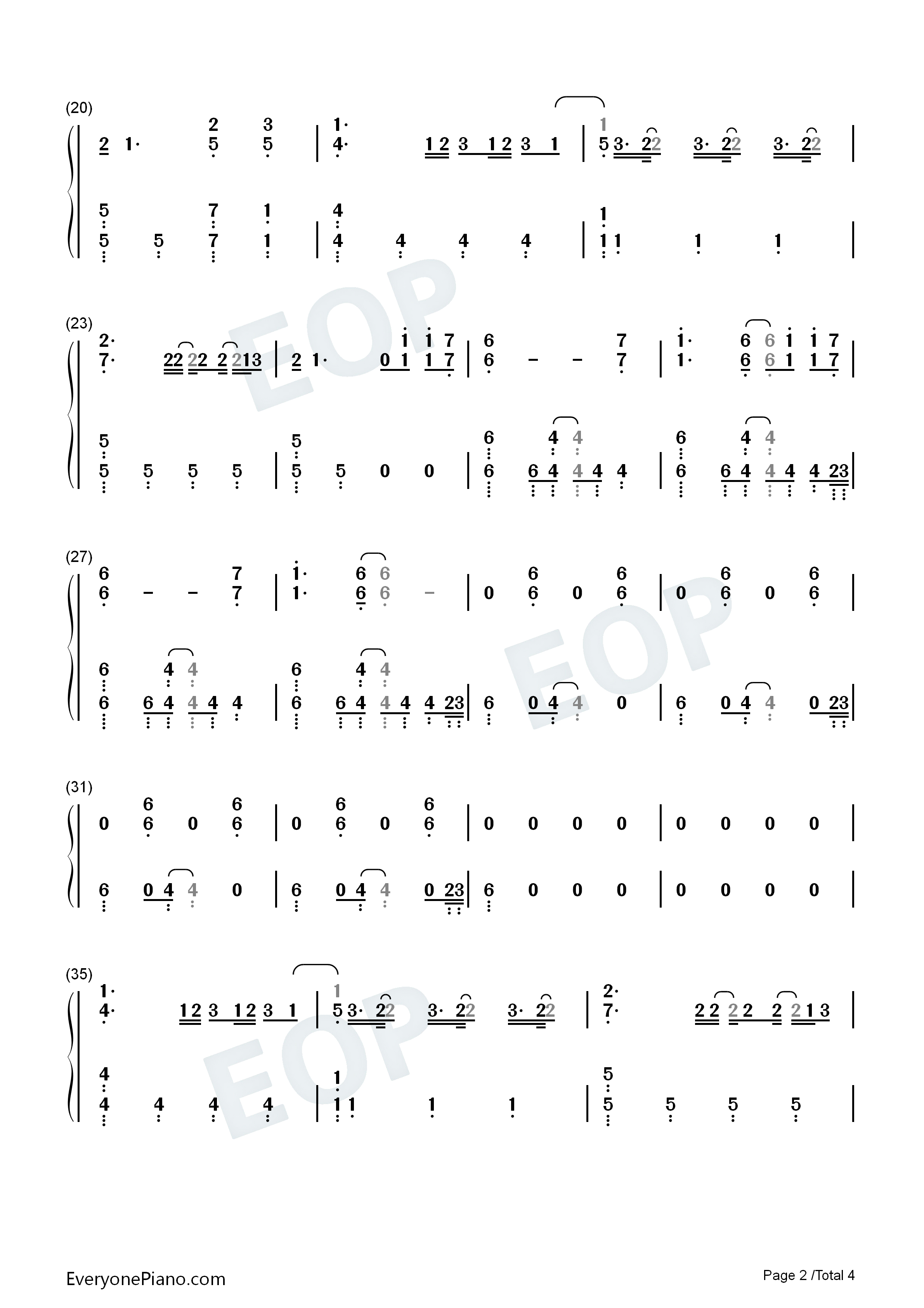 No_Chances钢琴简谱_Twenty_One_Pilots演唱