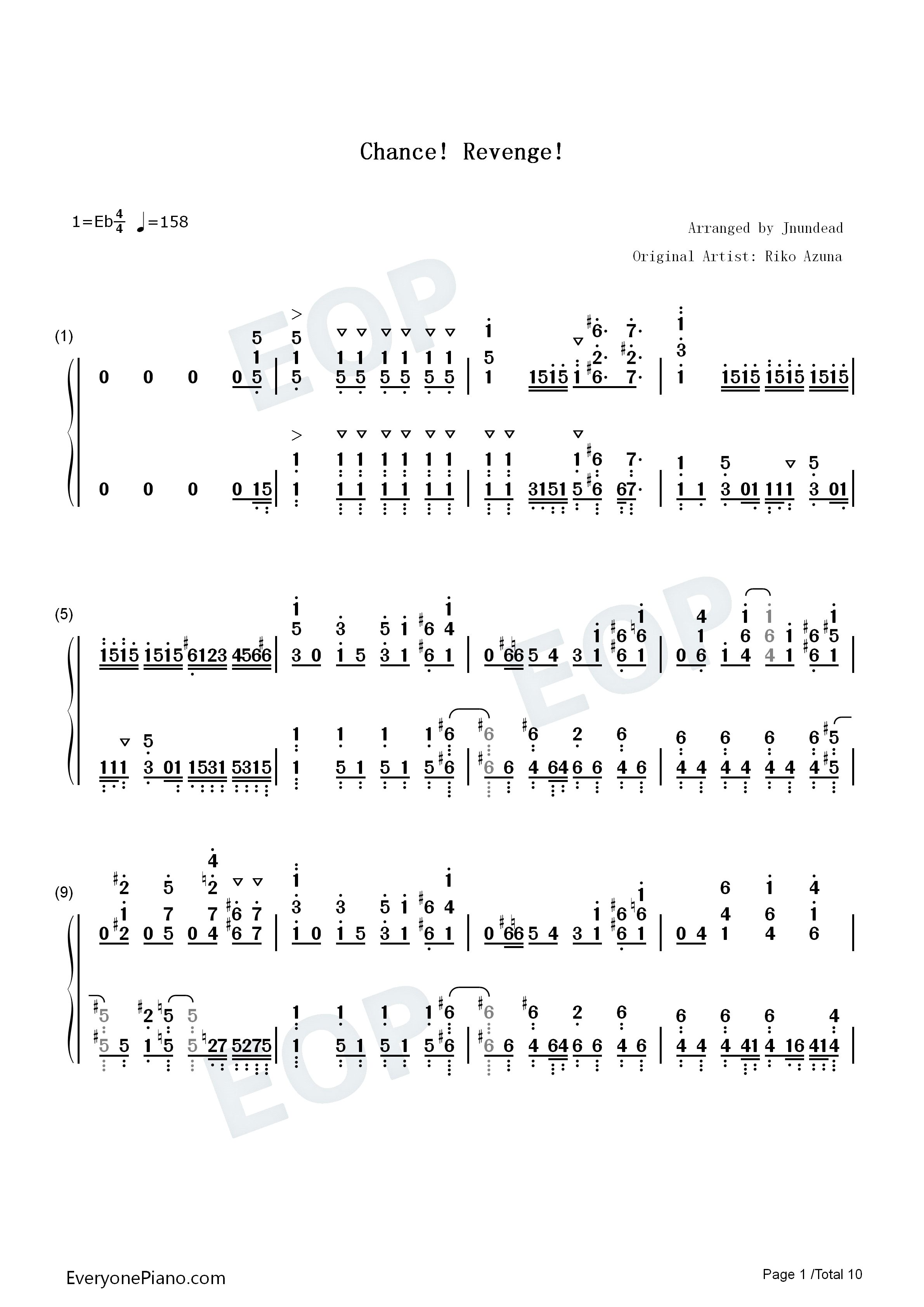 Chance_Revenge钢琴简谱_安月名莉子演唱