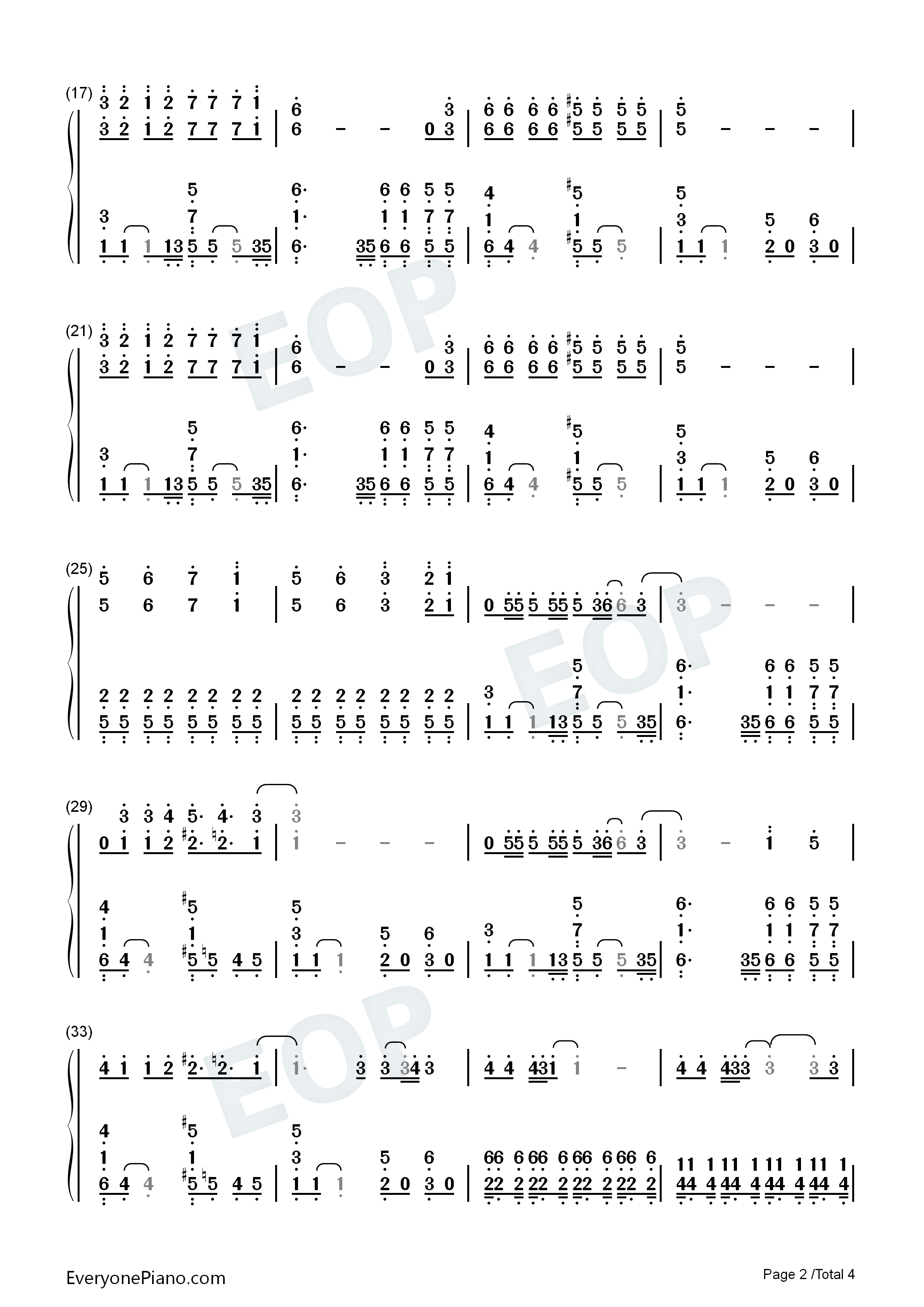 Hate_Me钢琴简谱_Miley_Cyrus演唱