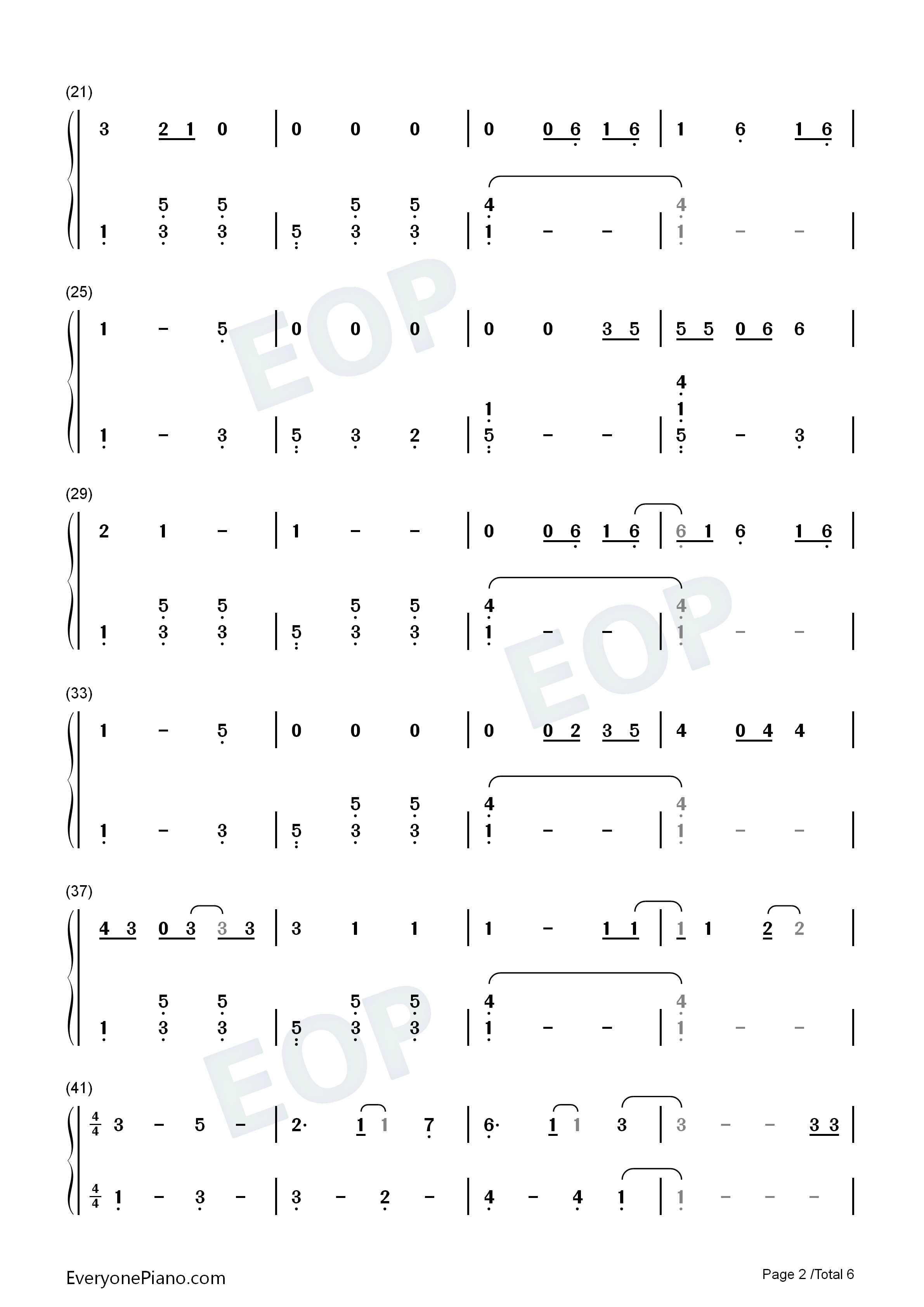 1_Step_Forward_3_Steps_Back钢琴简谱_Olivia_Rodrigo演唱