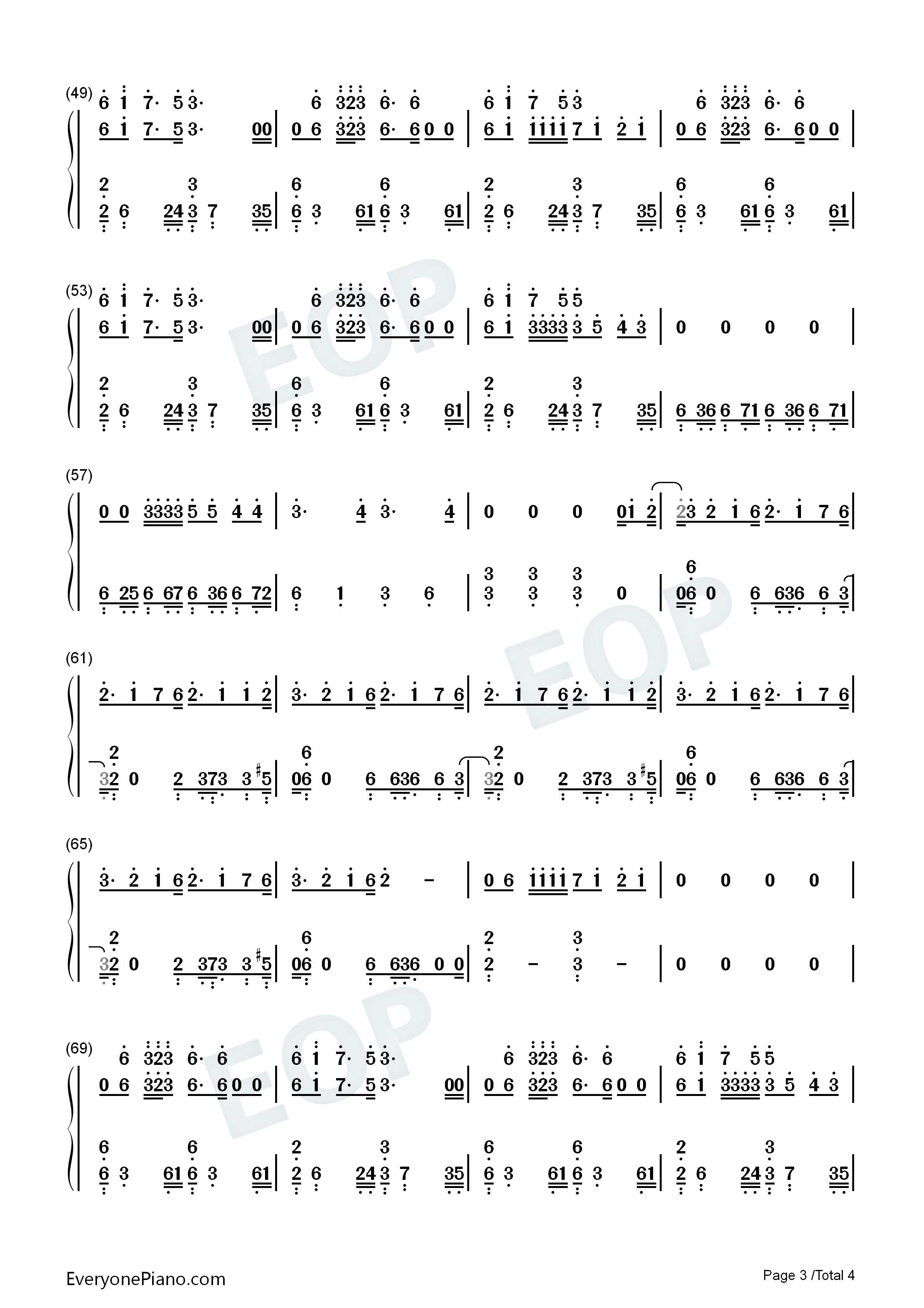 100_Ways钢琴简谱_王嘉尔演唱