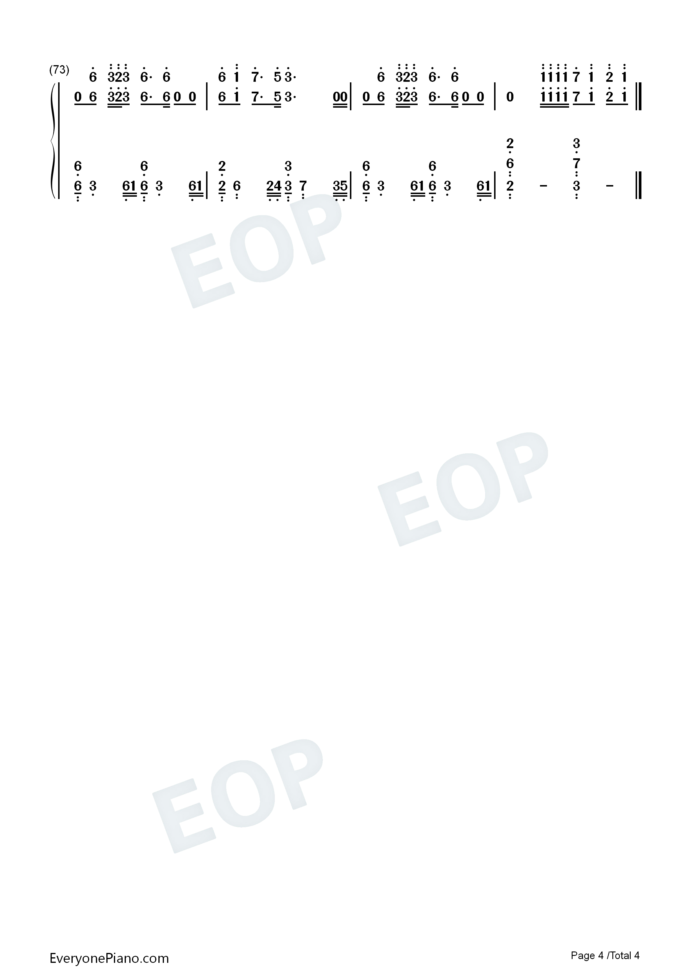 100_Ways钢琴简谱_王嘉尔演唱