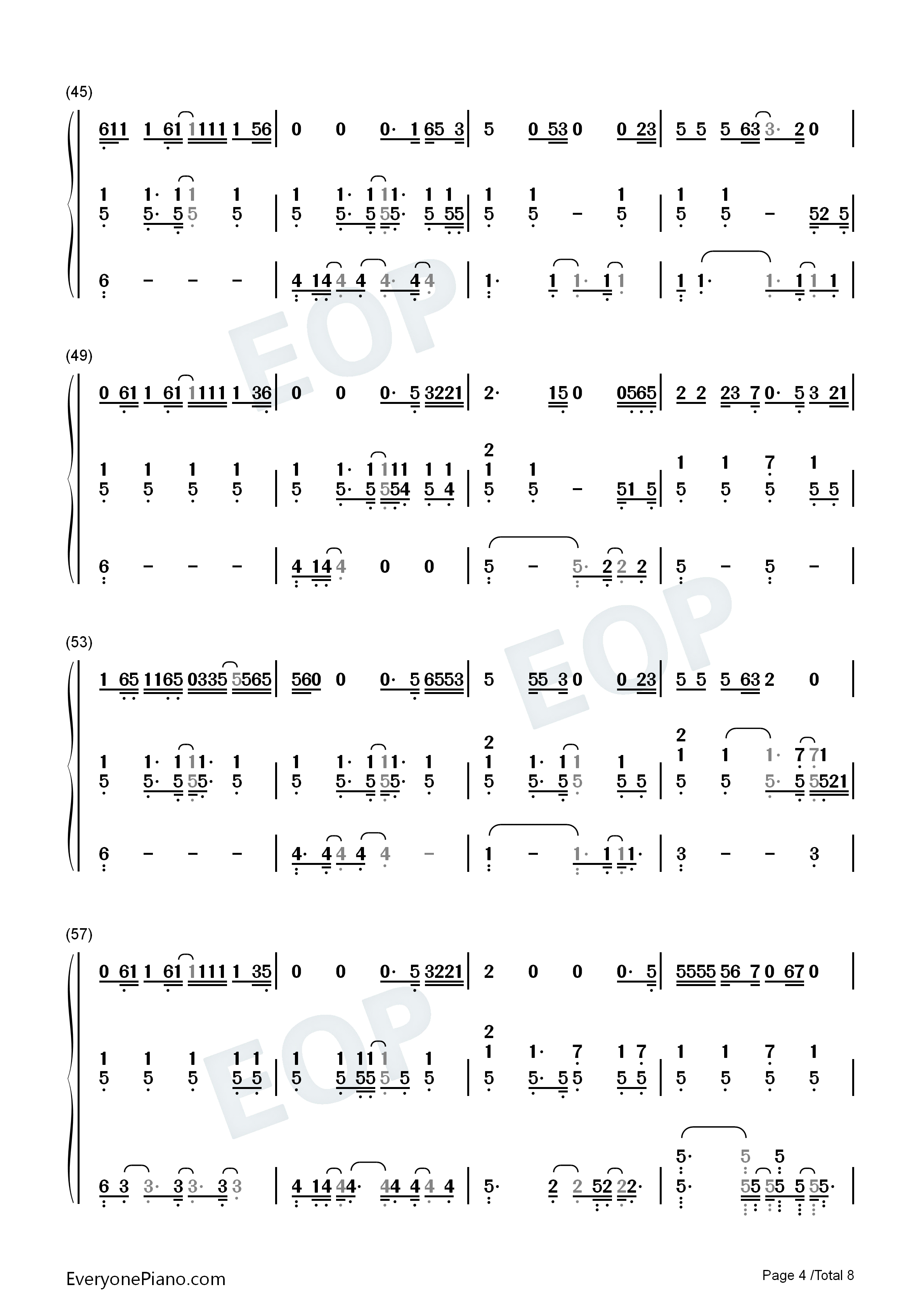 我不知道钢琴简谱_梁博演唱