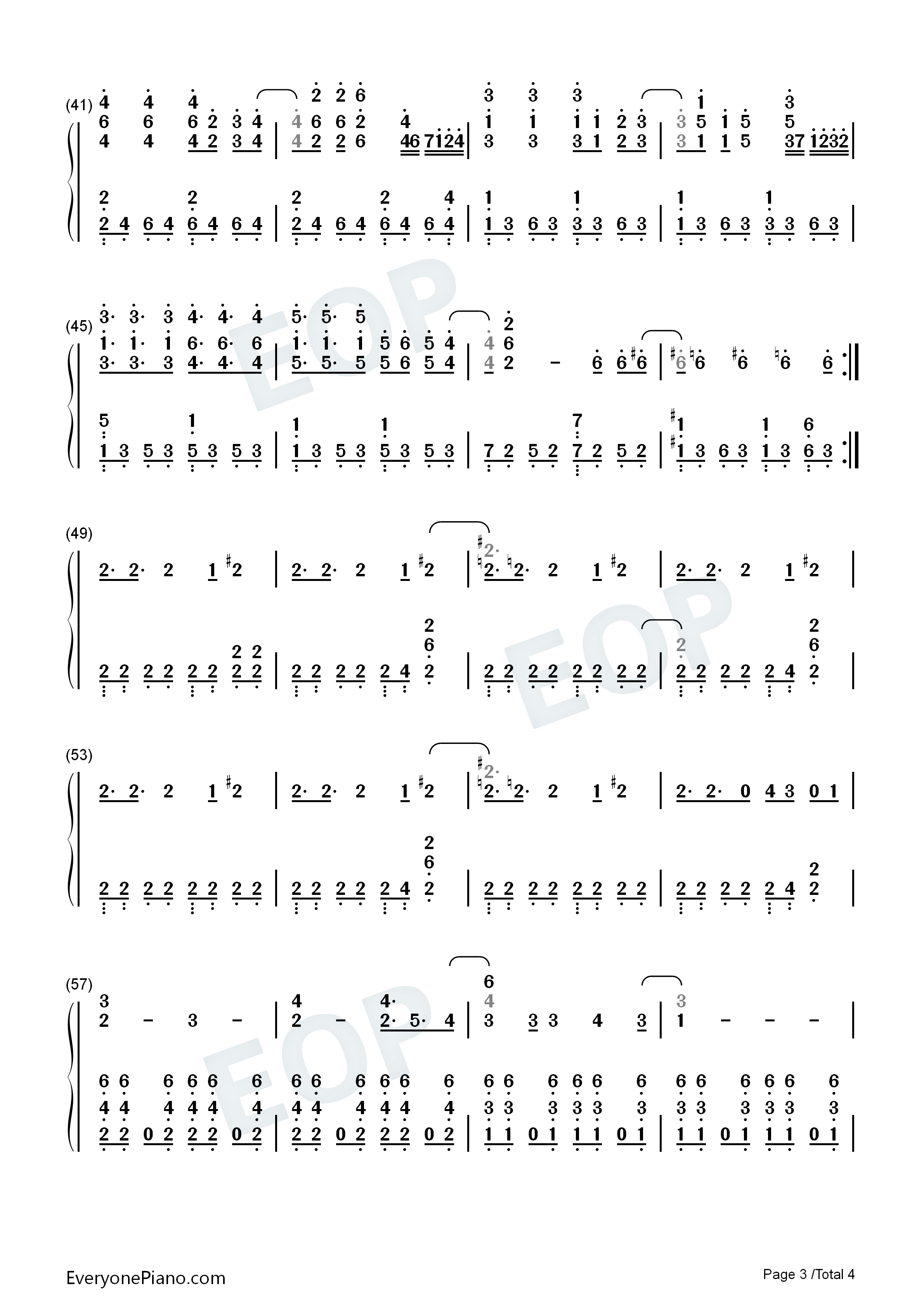 Number_9钢琴简谱_T_ara演唱