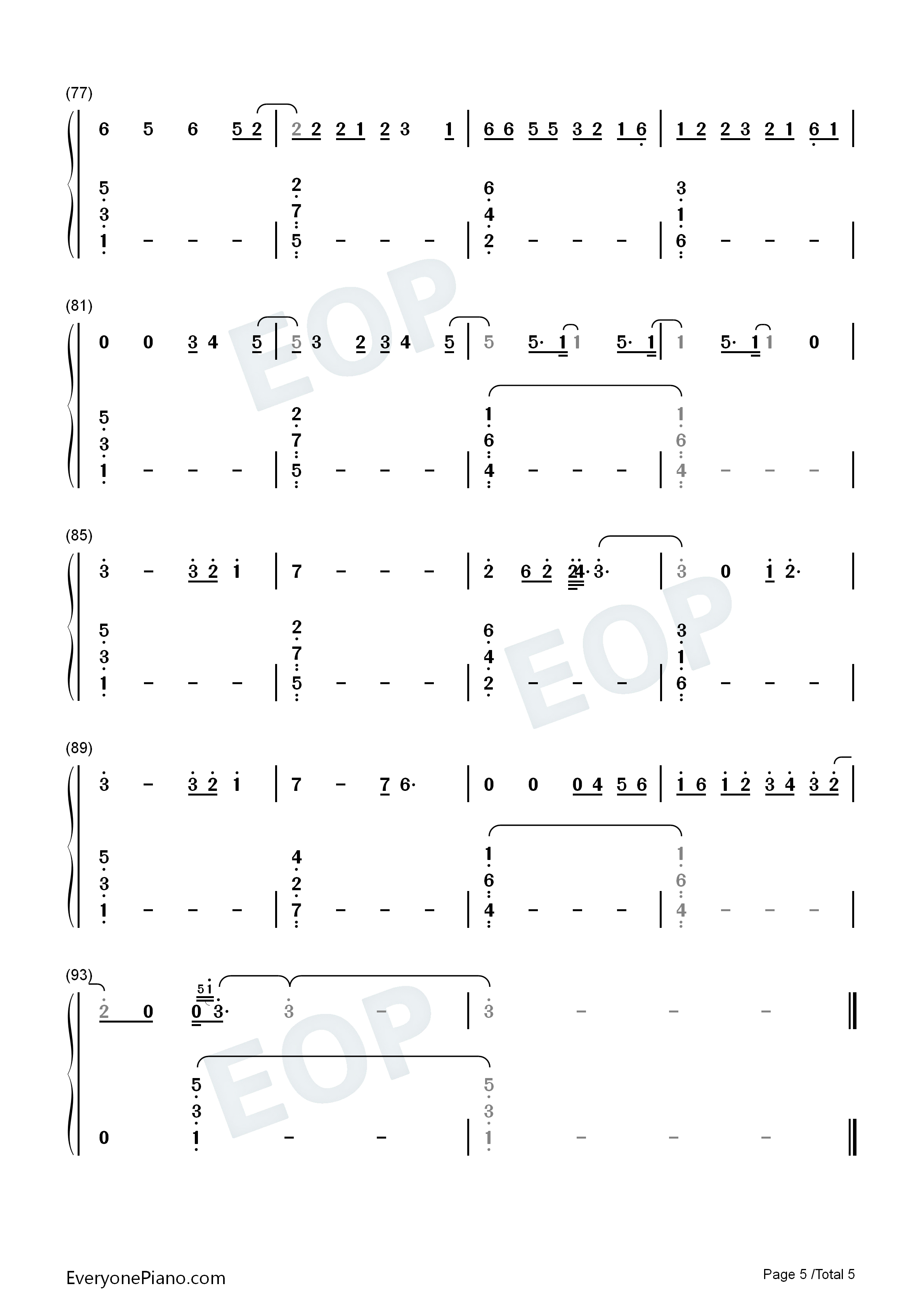 Gone_Are_the_Days钢琴简谱_Kygo_James_Gillespie演唱