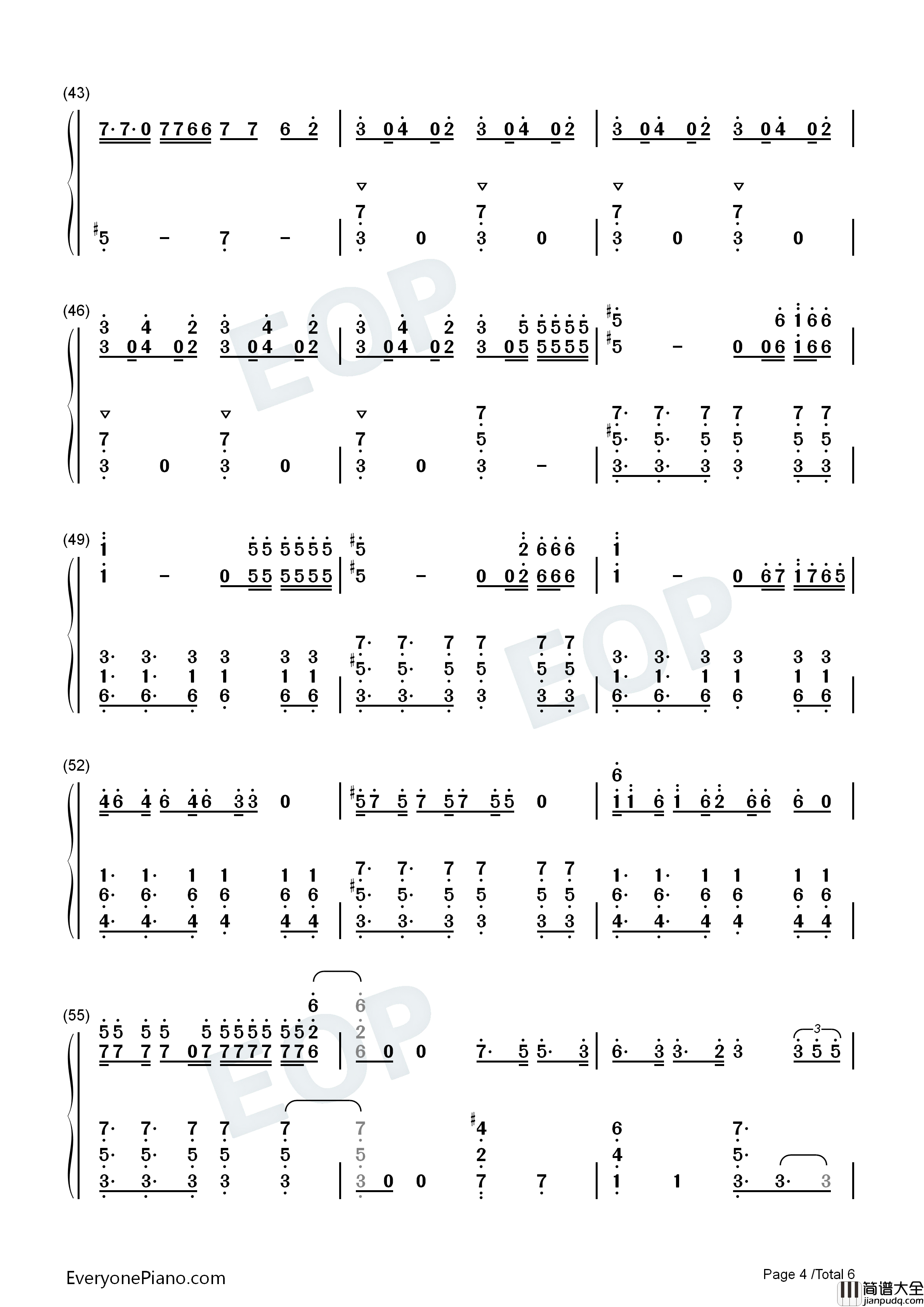 Dont_Call_Me钢琴简谱_SHINee演唱