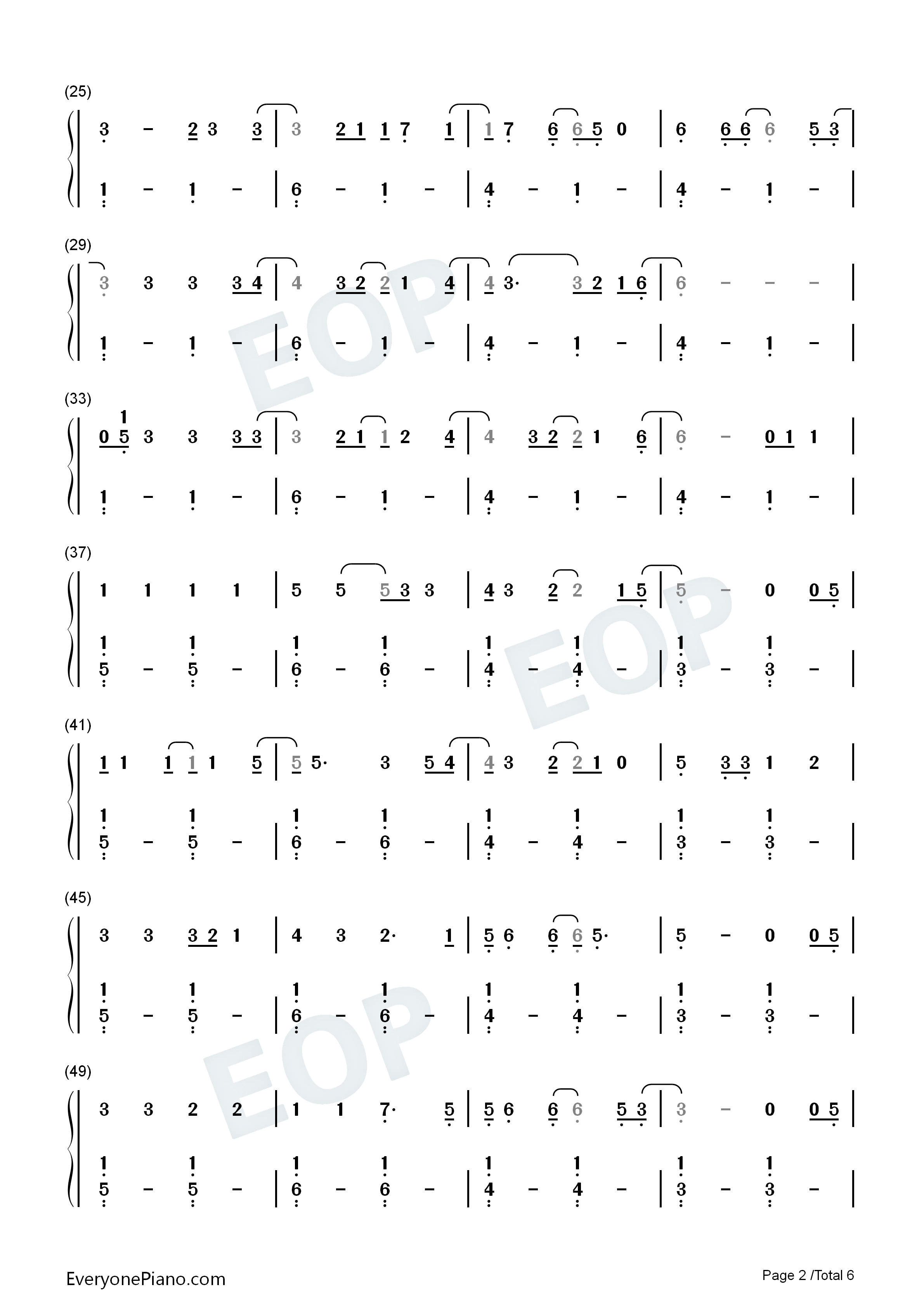 Enough_For_You钢琴简谱_Olivia_Rodrigo演唱