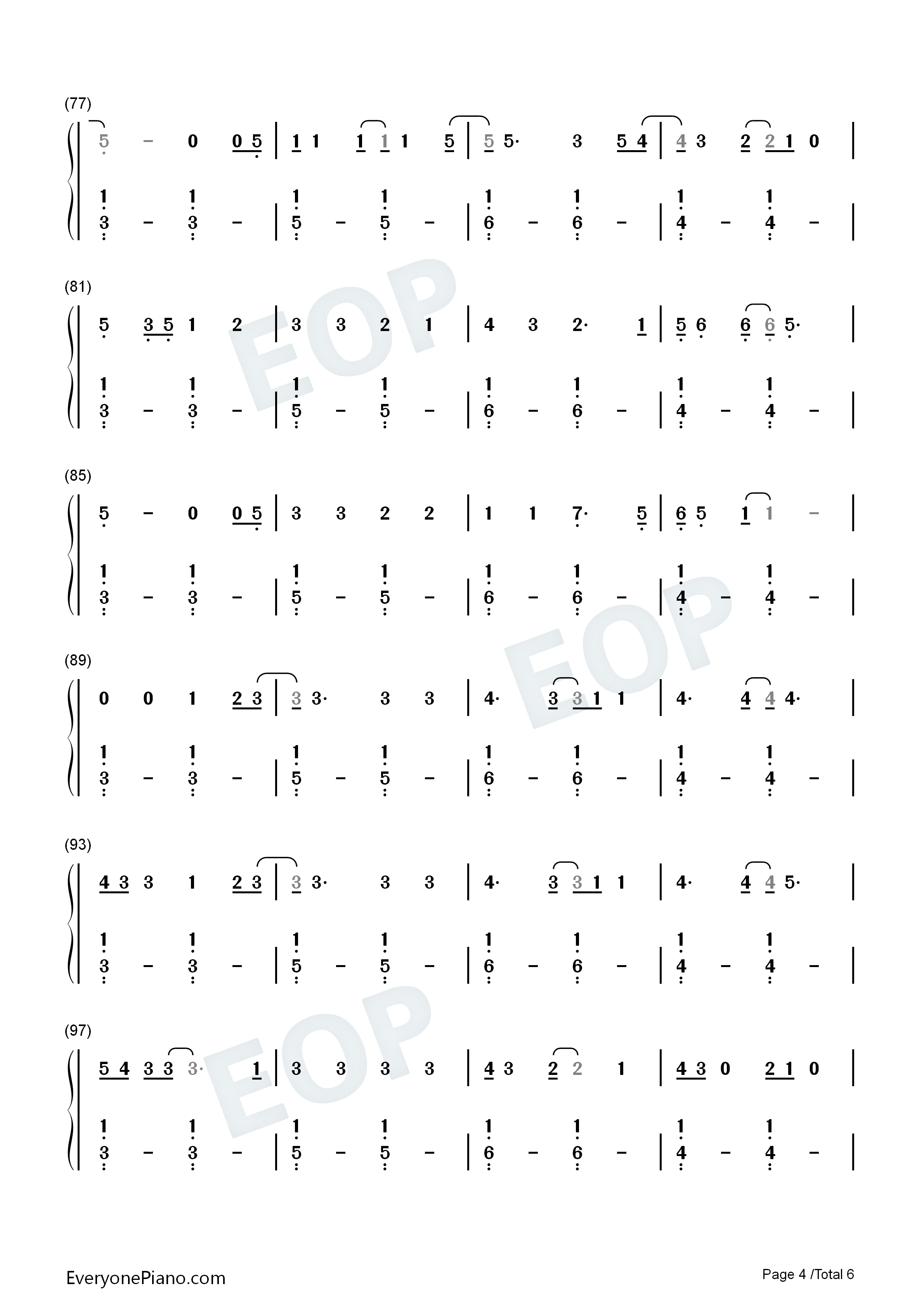 Enough_For_You钢琴简谱_Olivia_Rodrigo演唱