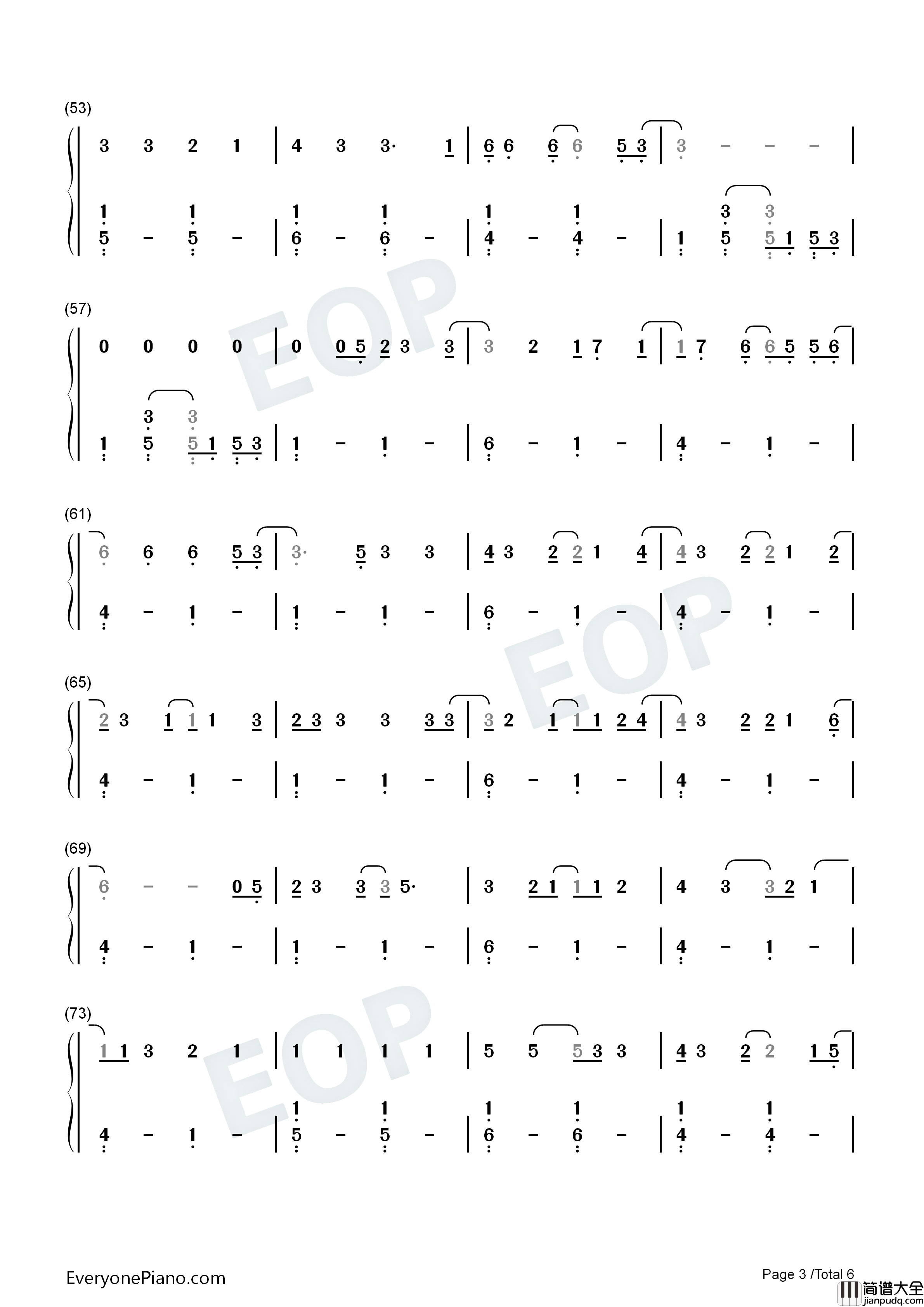 Enough_For_You钢琴简谱_Olivia_Rodrigo演唱