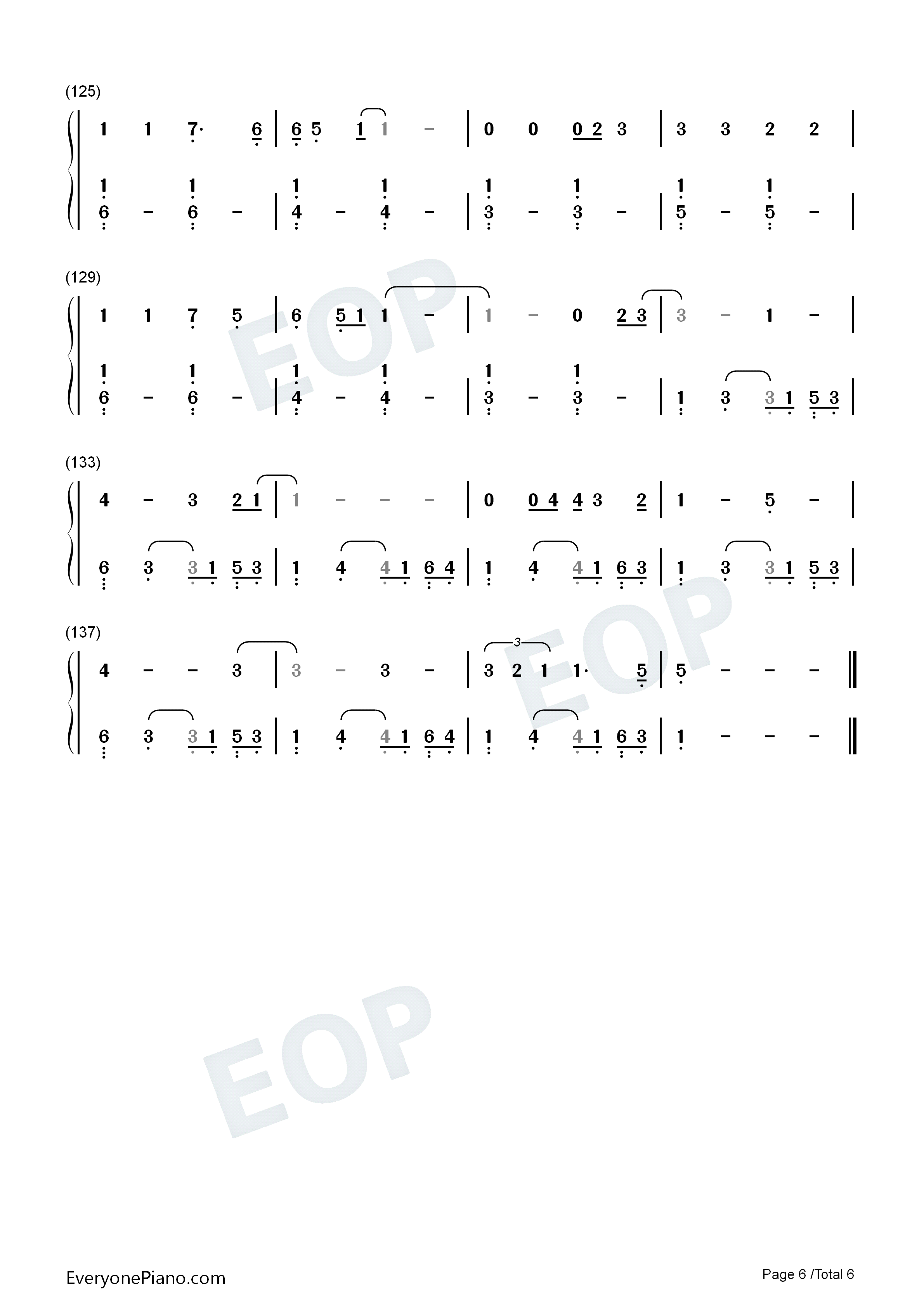 Enough_For_You钢琴简谱_Olivia_Rodrigo演唱