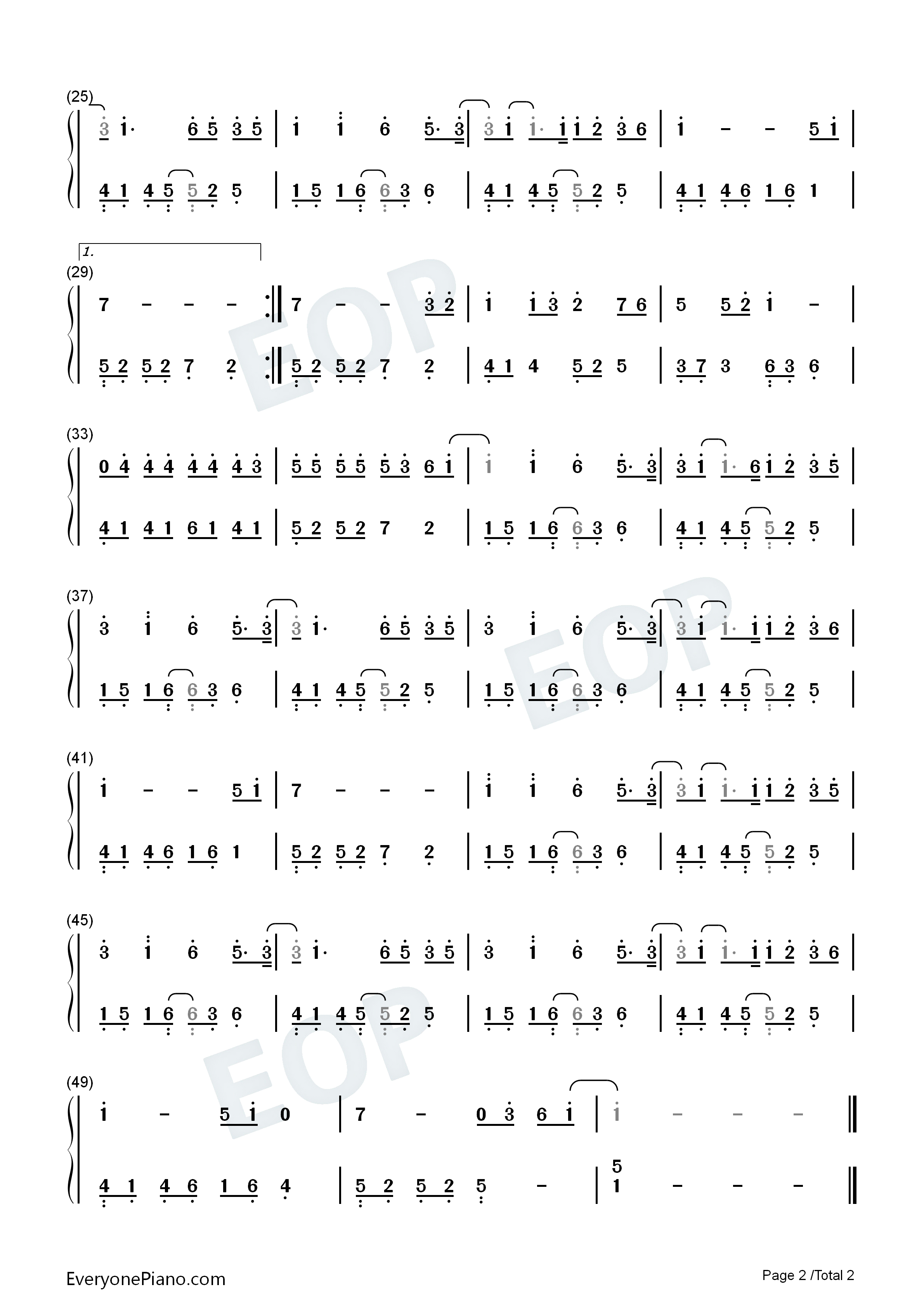 爱上了钢琴简谱_胡夏演唱