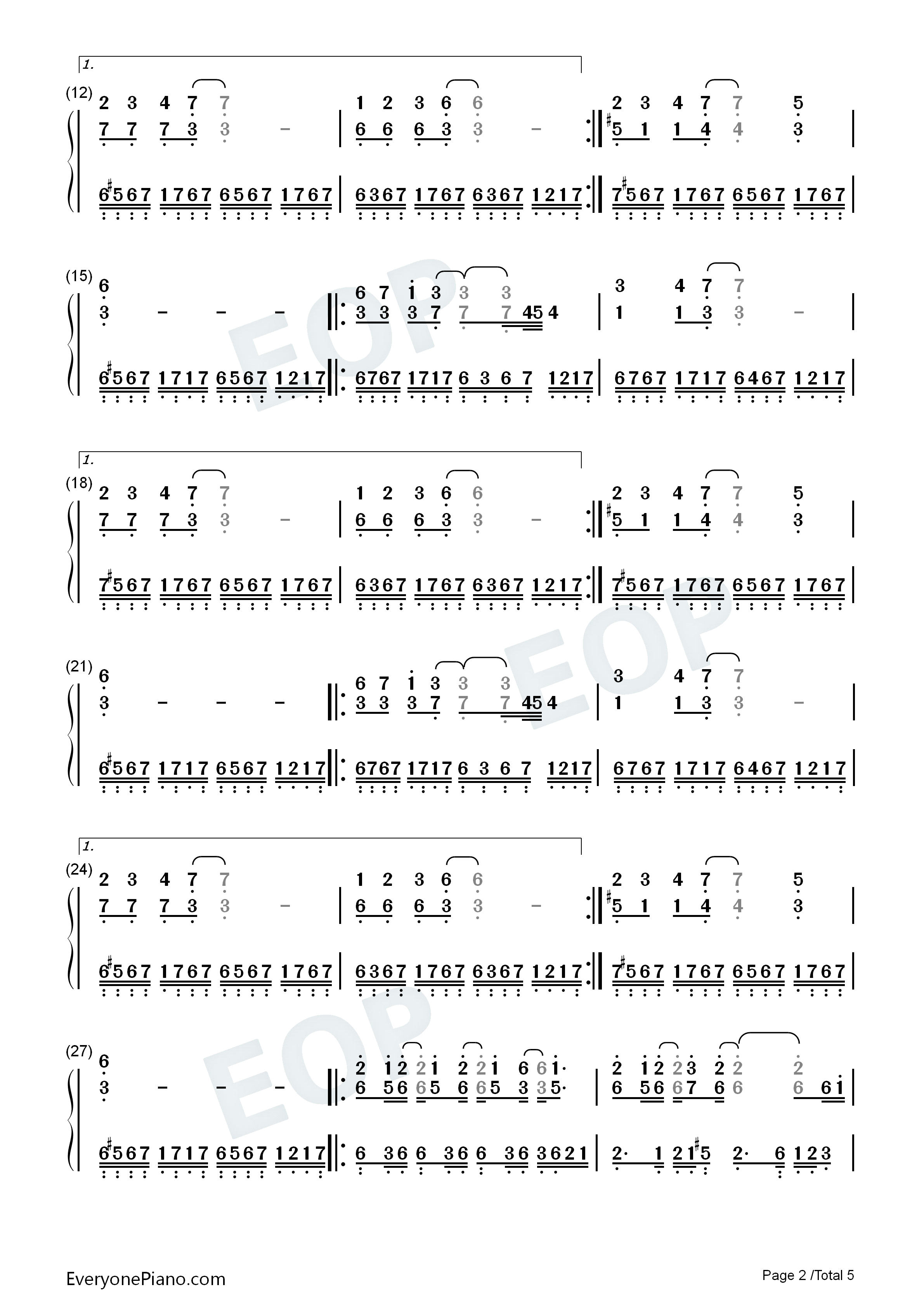 止战之殇钢琴简谱_周杰伦演唱