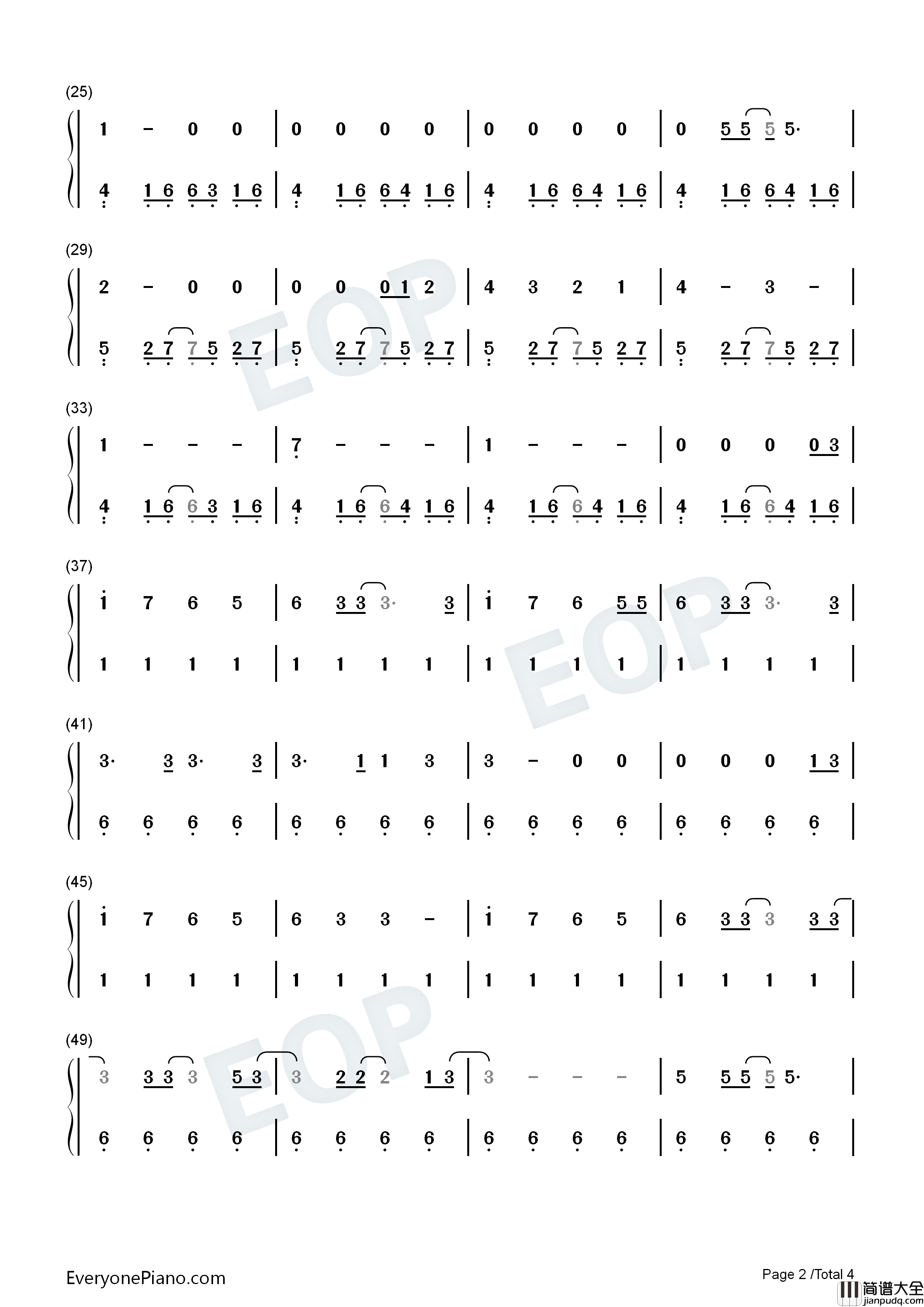 Favorite_Crime钢琴简谱_Olivia_Rodrigo演唱