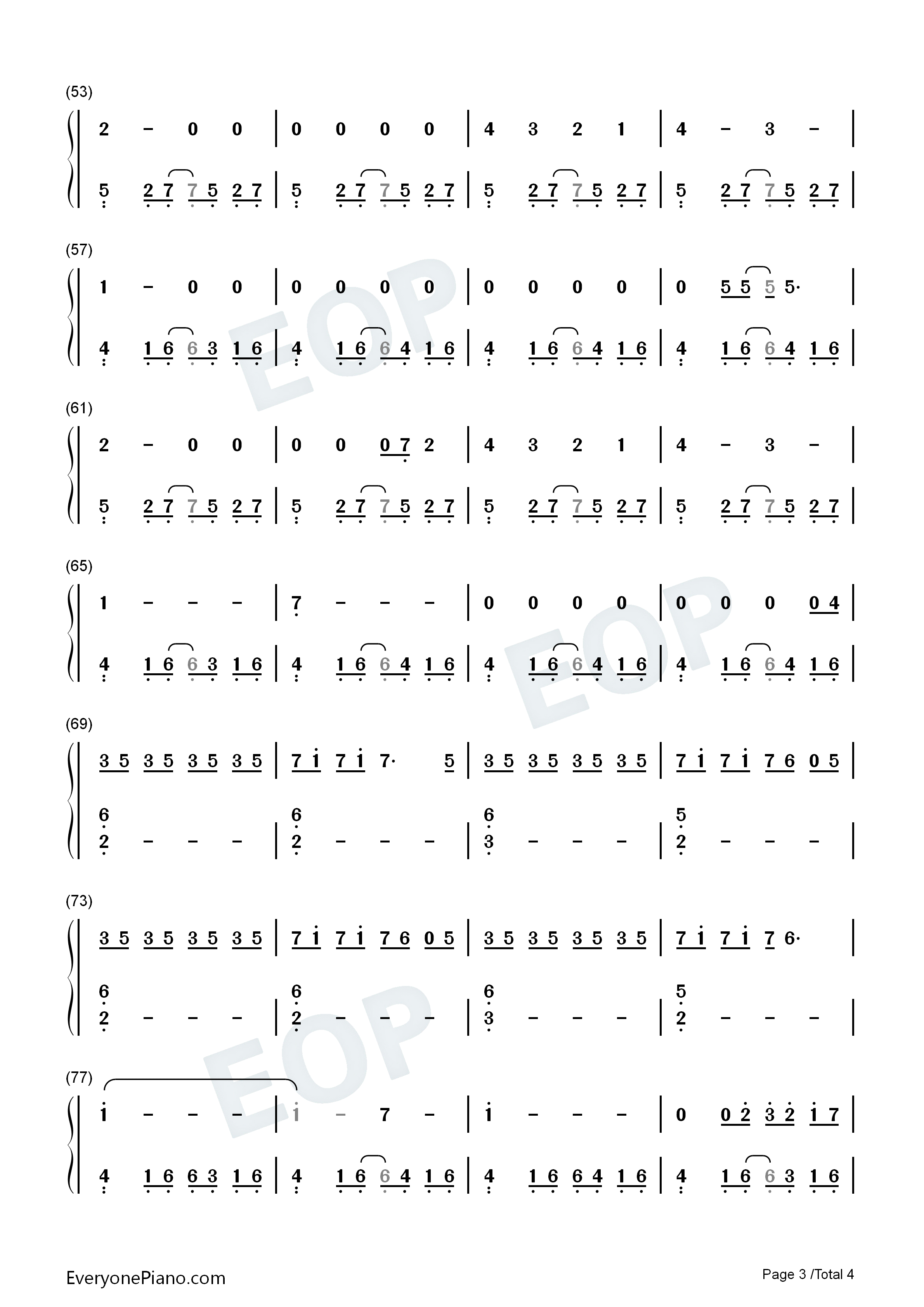 Favorite_Crime钢琴简谱_Olivia_Rodrigo演唱