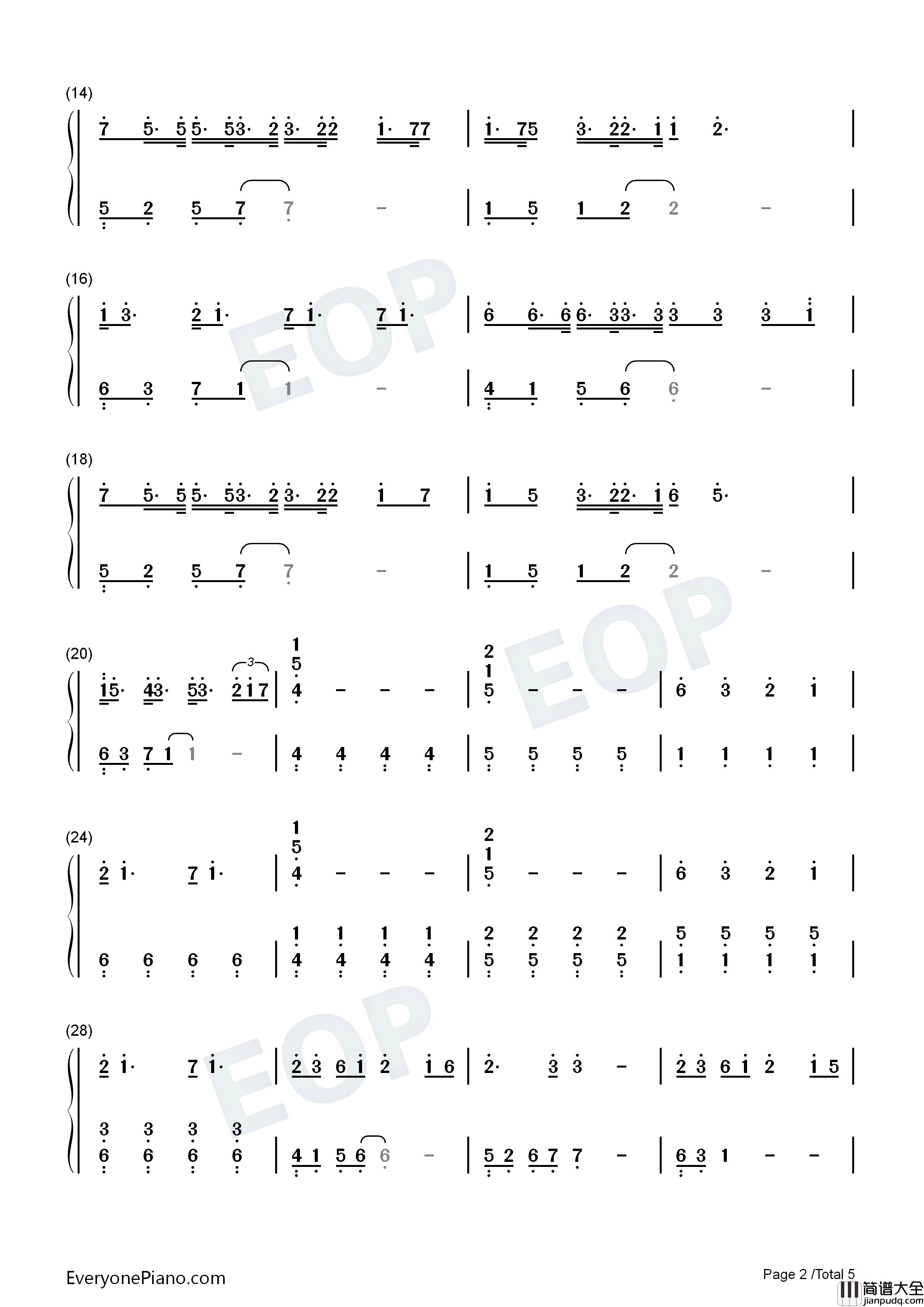 ハレハレヤ钢琴简谱_羽生まゐご_Flower_初音未来演唱