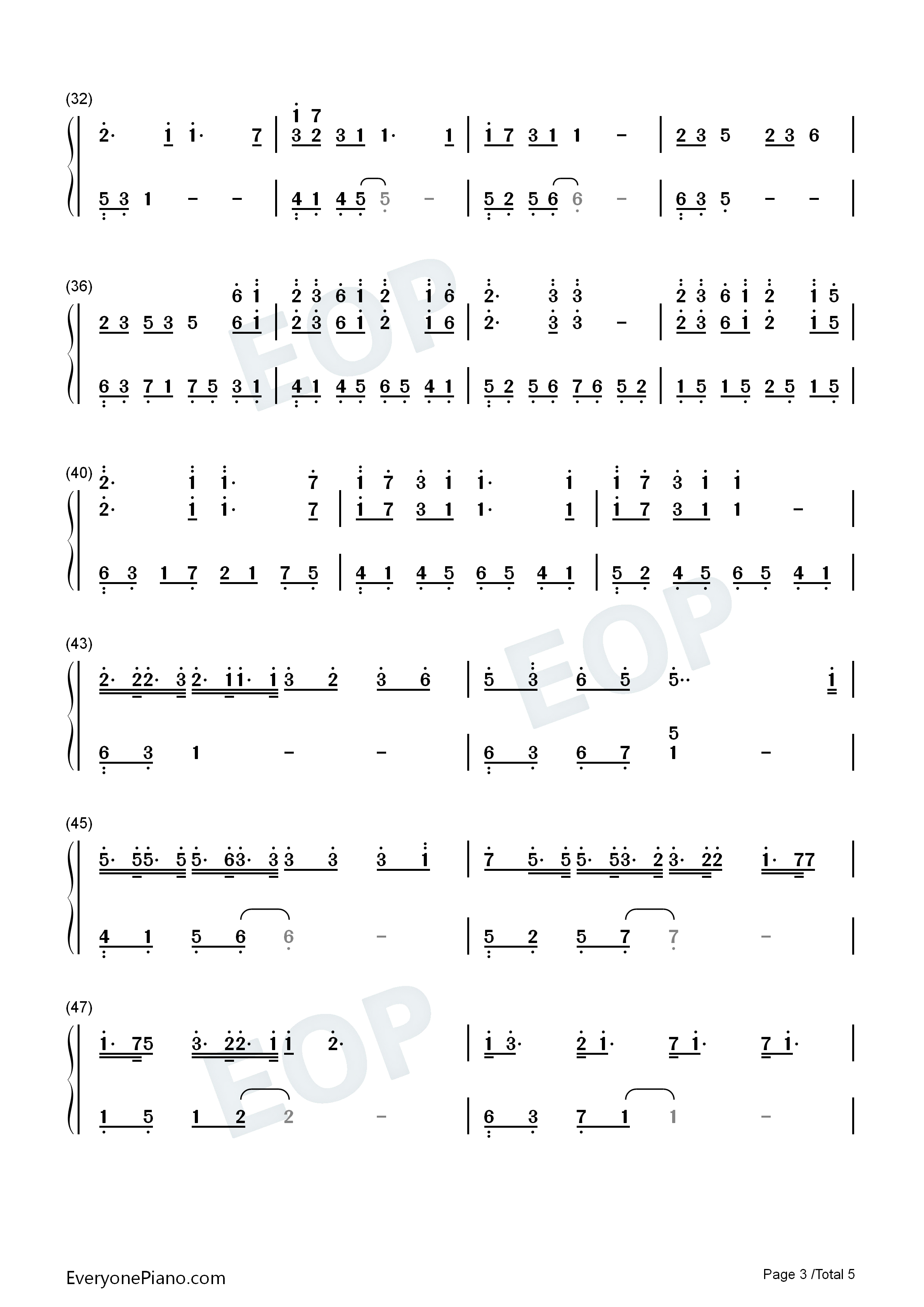 ハレハレヤ钢琴简谱_羽生まゐご_Flower_初音未来演唱