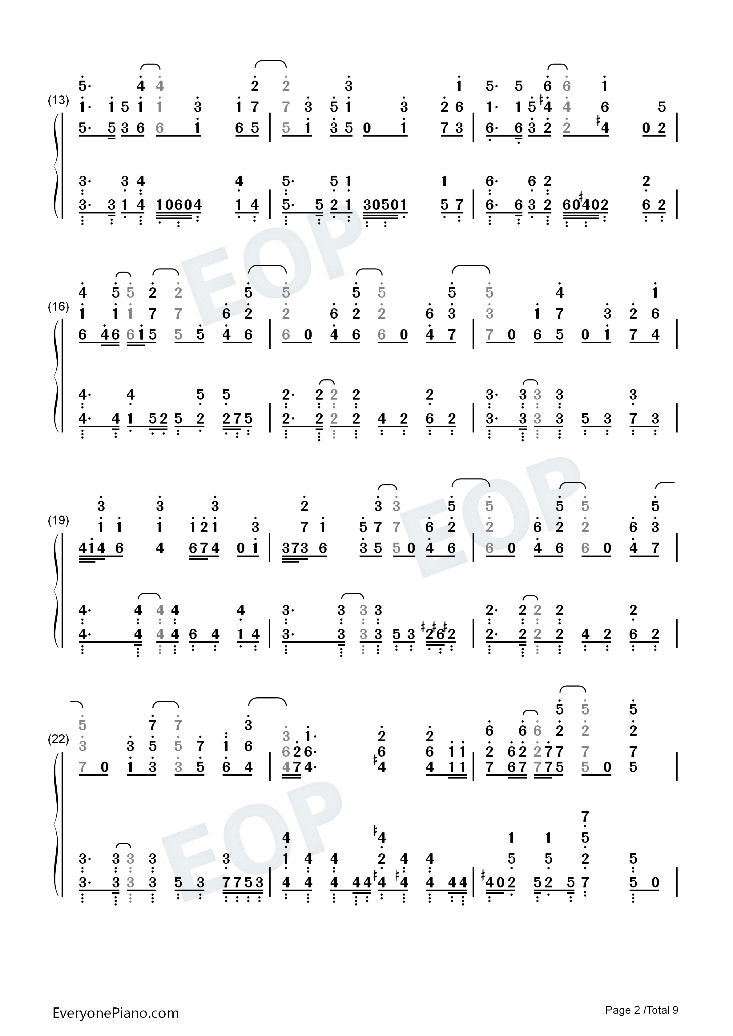 SEA_HORIZON钢琴简谱_海野高中海堤社演唱