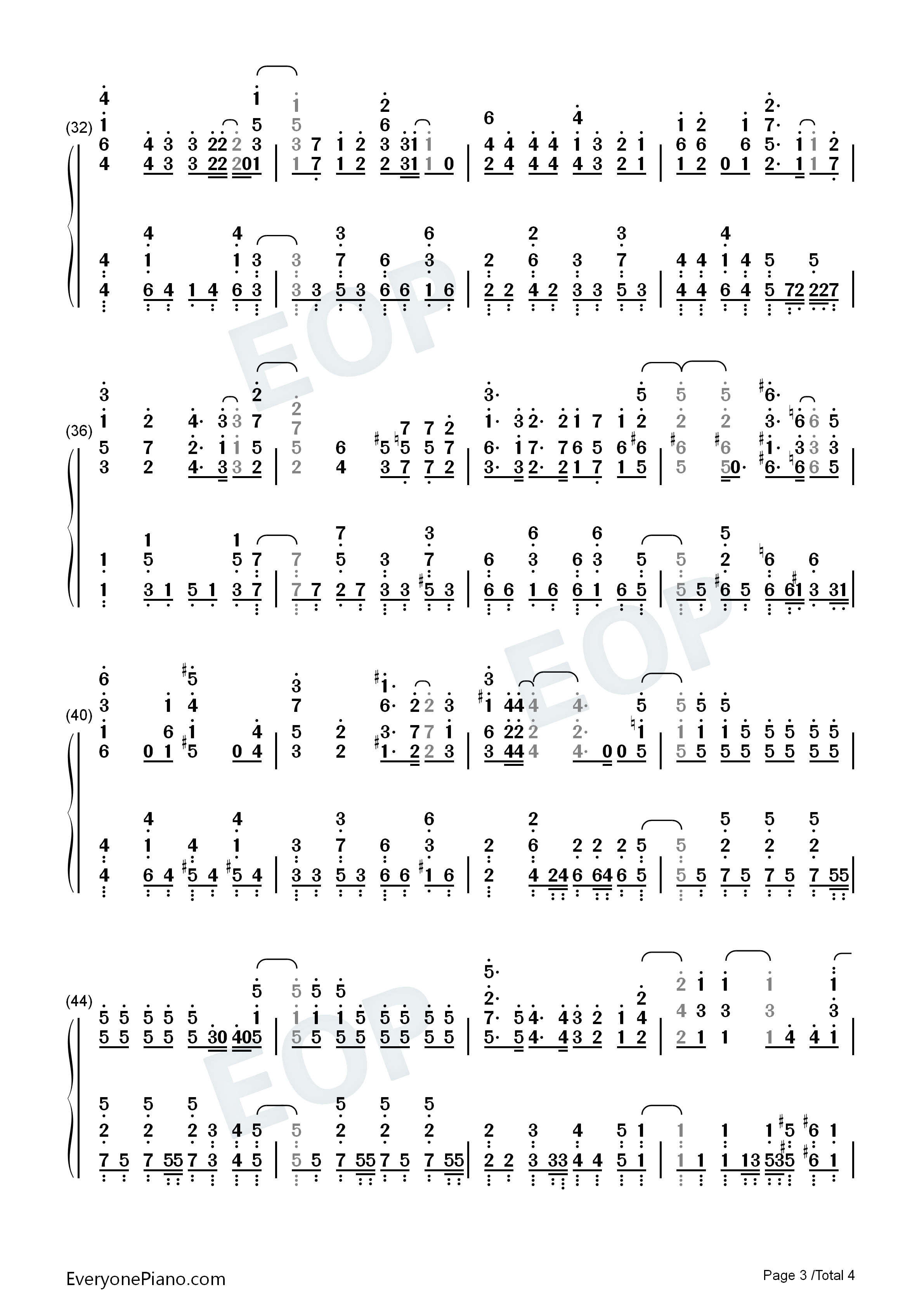 No_6钢琴简谱_伊藤美来演唱