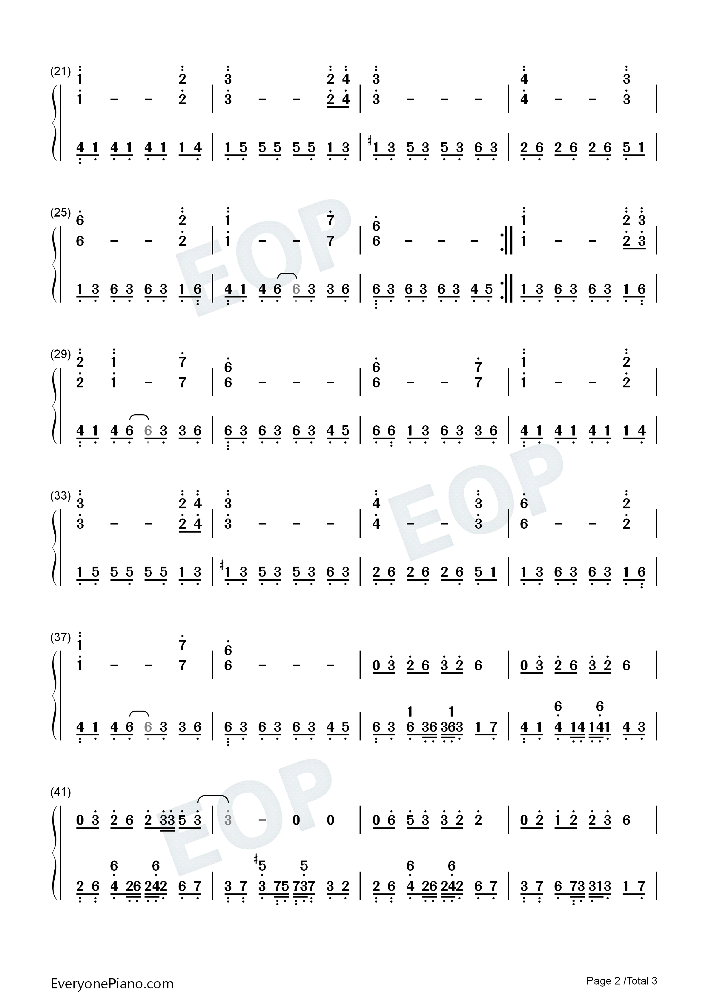 外婆钢琴简谱_周杰伦演唱