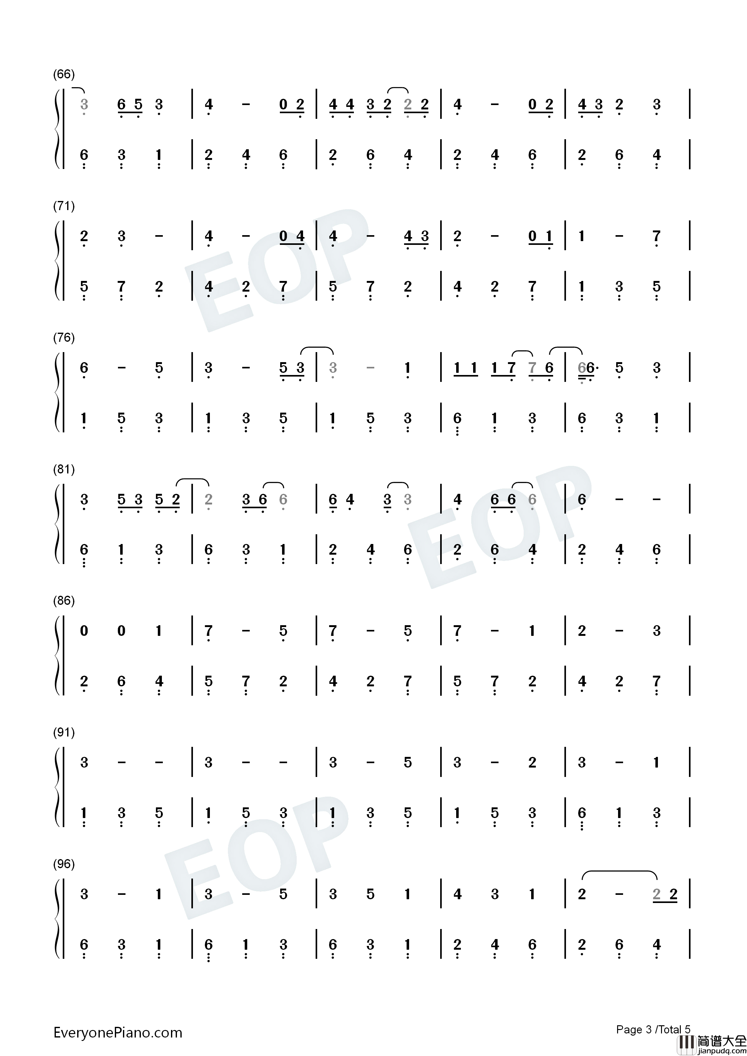 Happier钢琴简谱_Olivia_Rodrigo演唱