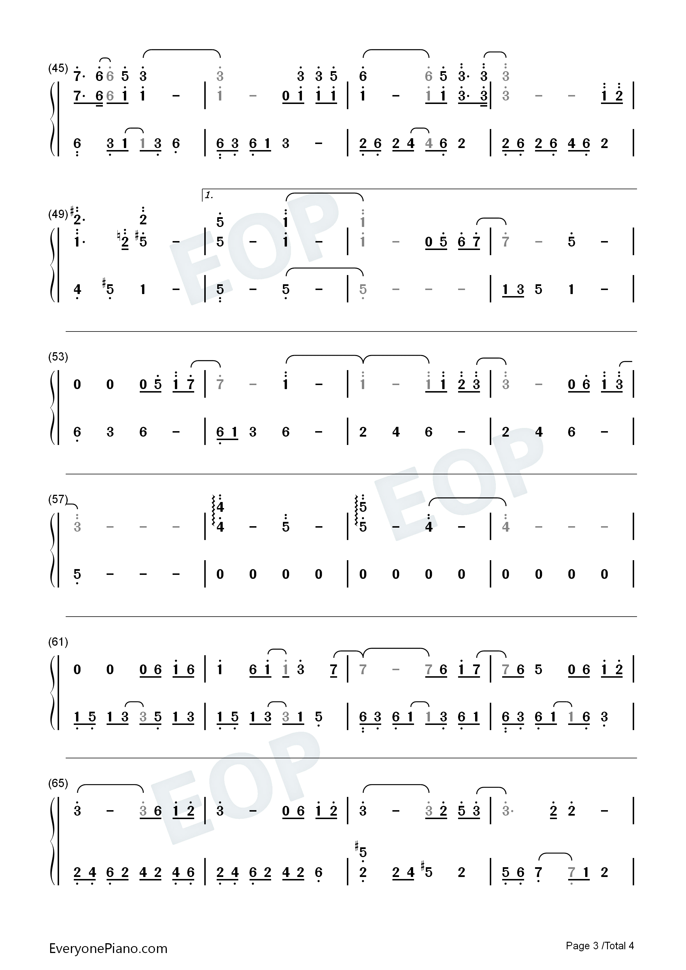 分身钢琴简谱_单依纯演唱