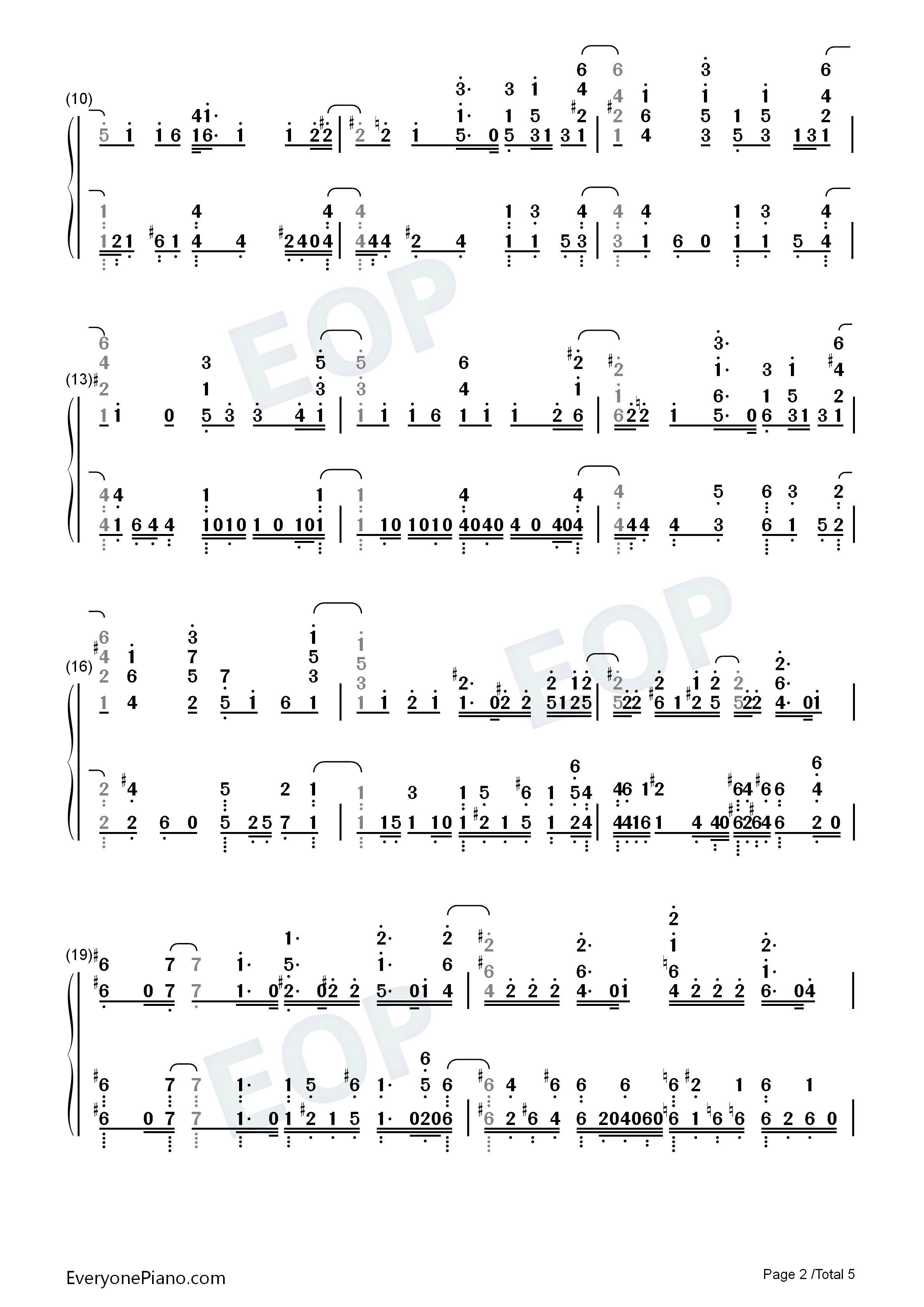 なだめスかし_Negotiation钢琴简谱_鹿乃_宇崎学妹演唱