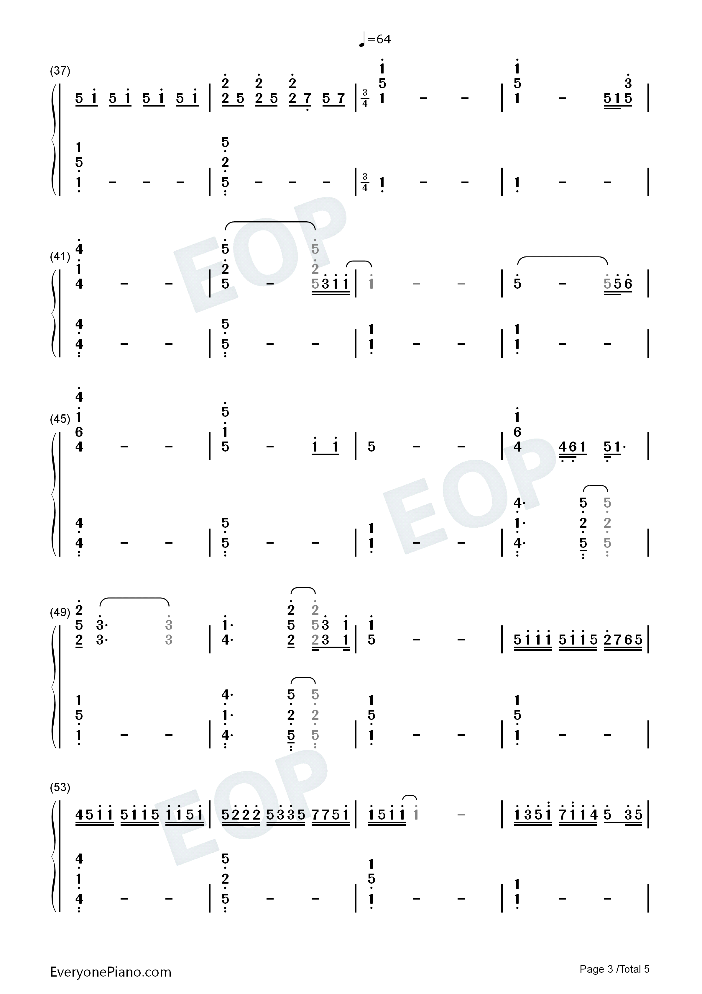 I_Say_Goodbye钢琴简谱_Florian_Bur演唱