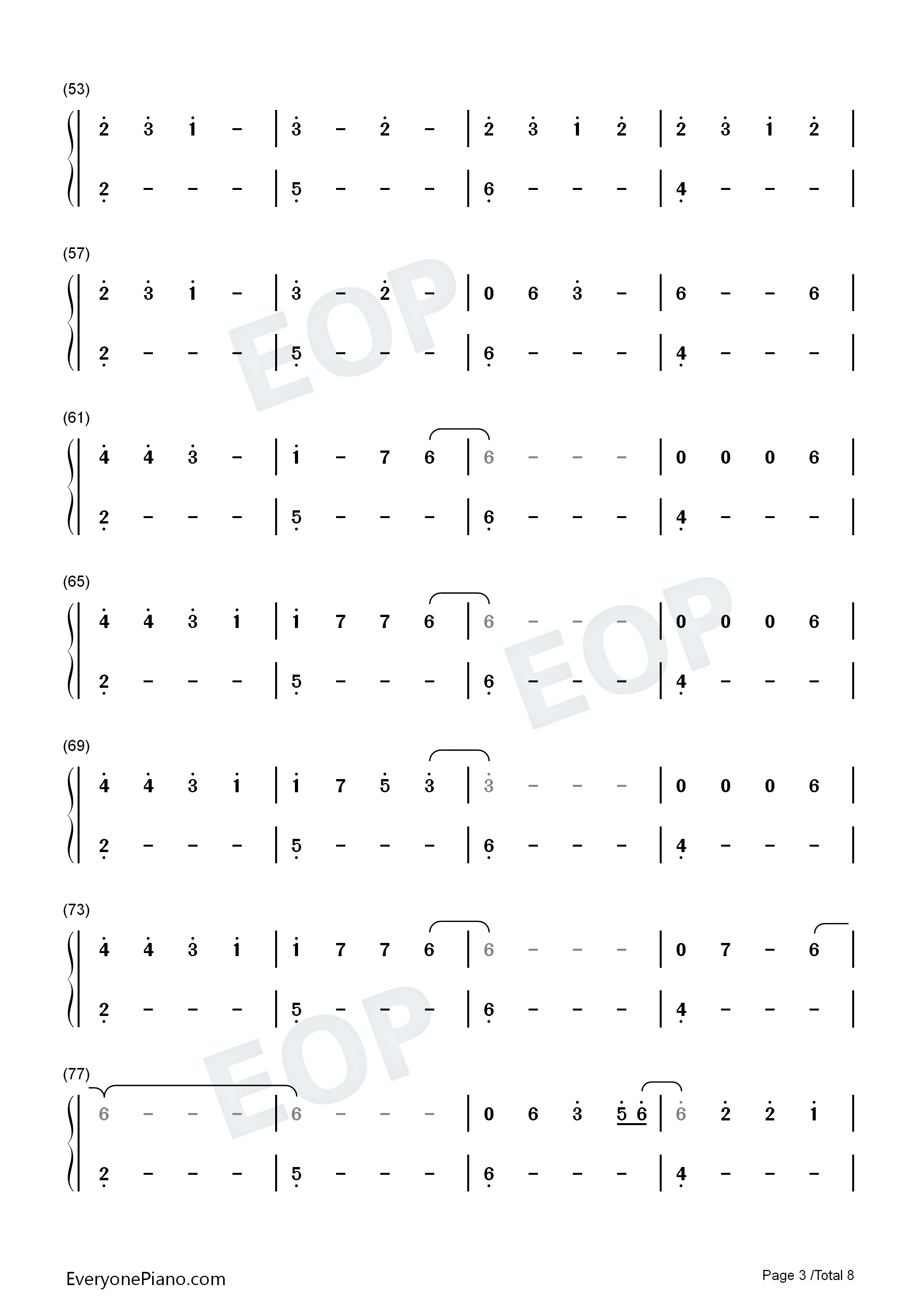 Love_Again钢琴简谱_Dua_Lipa演唱